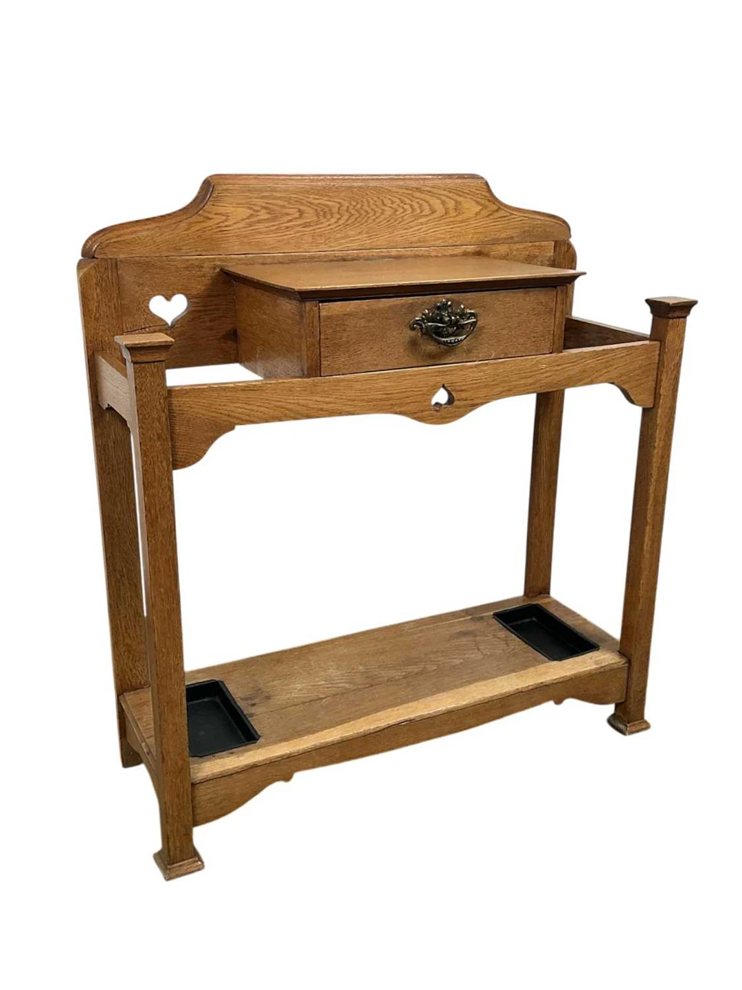 ARTS & CRAFTS OAK HALLSTAND EARLY 20TH CENTURY