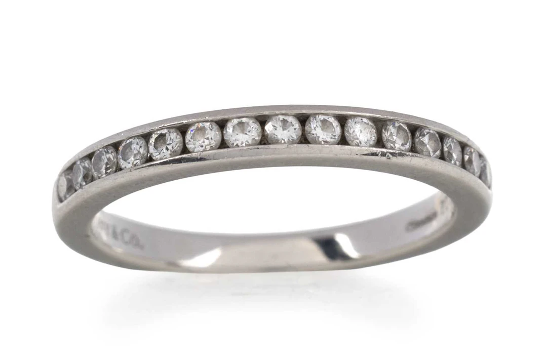 TIFFANY & CO DIAMOND HALF ETERNITY RING