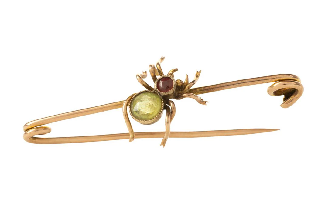 GEM SET SPIDER BROOCH LATE 19TH/EARLY 20TH CENTURY