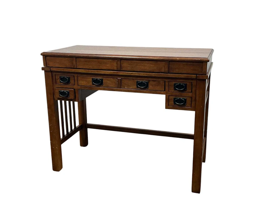 CHINESE STYLE OAK COMPUTER DESK EARLY 21ST CENTURY