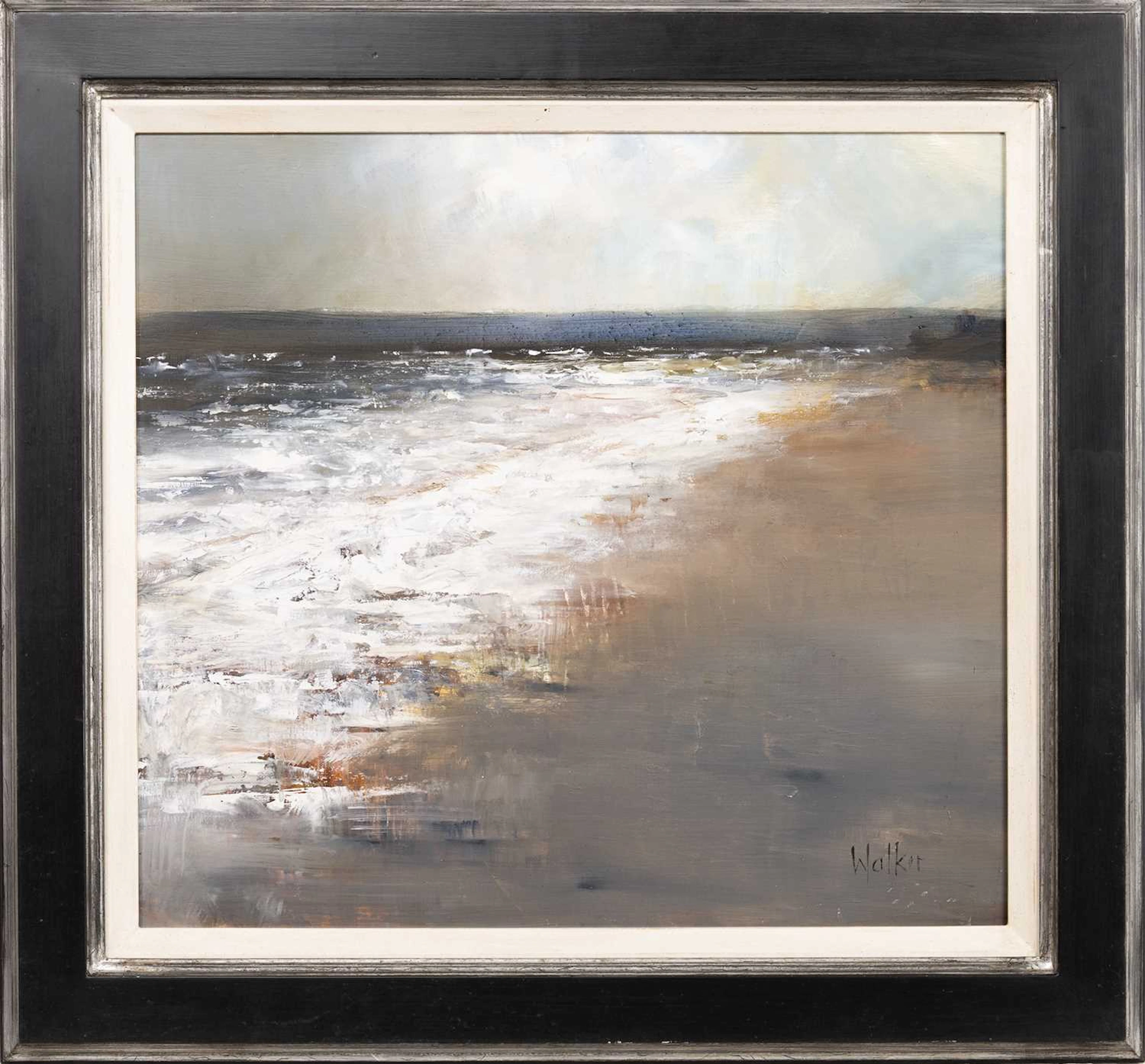 * ETHEL WALKER (SCOTTISH b. 1941) OCEAN'S EDGE