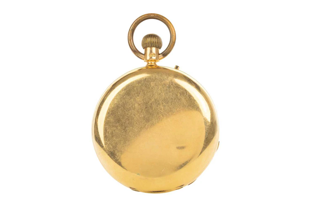 GOLD FULL HUNTER POCKET WATCH LATE 19TH/EARLY 20TH CENTURY