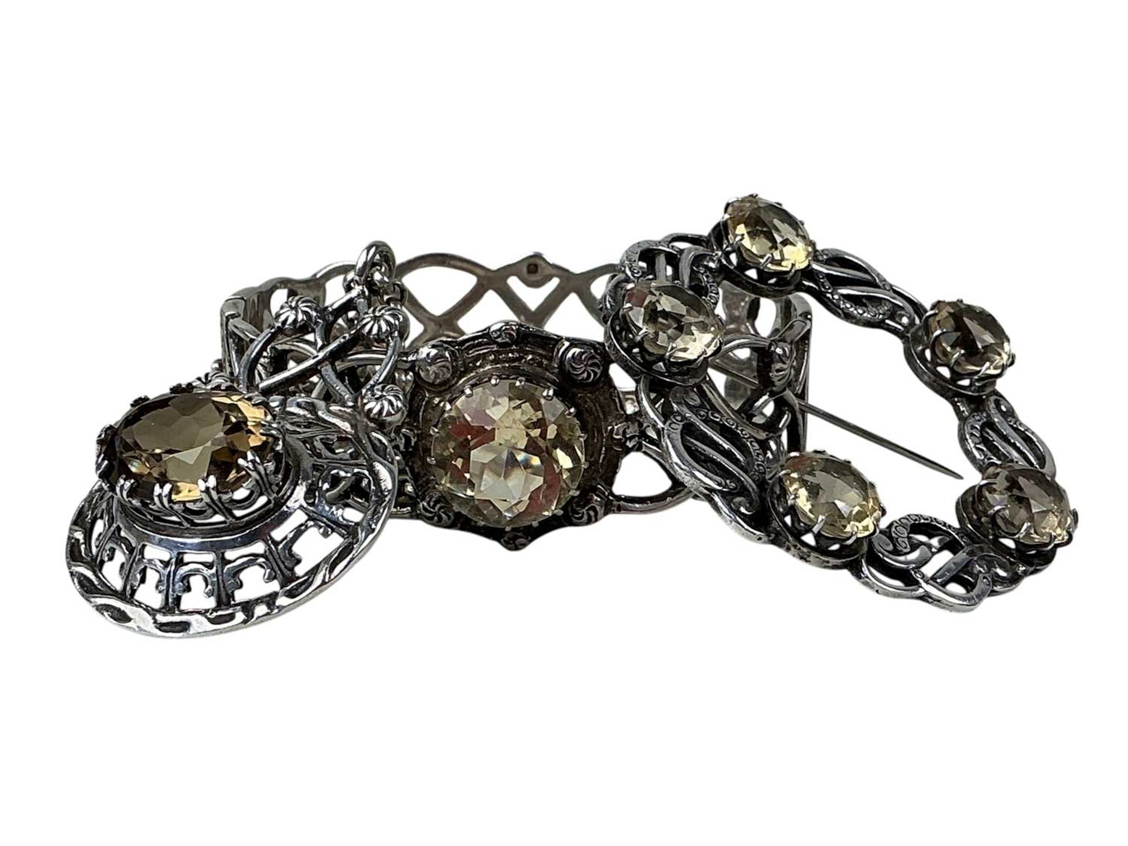 COLLECTION OF CHIEFLY SILVER JEWELLERY LATE 20TH CENTURY