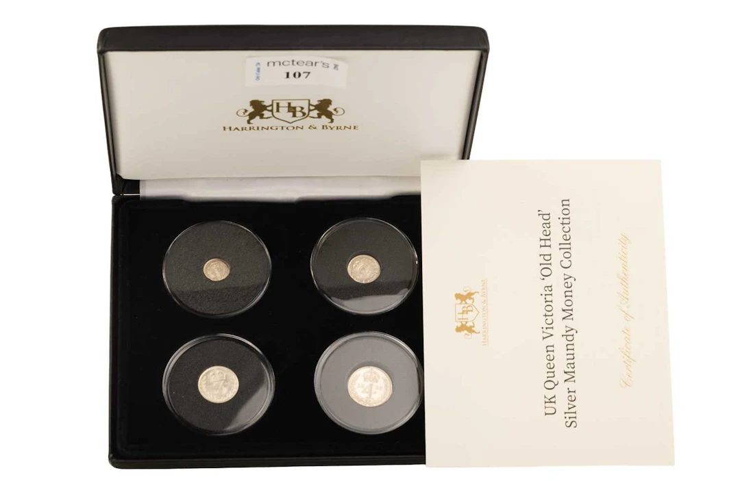VICTORIA MAUNDY MONEY FOUR COIN SET 1893-1901