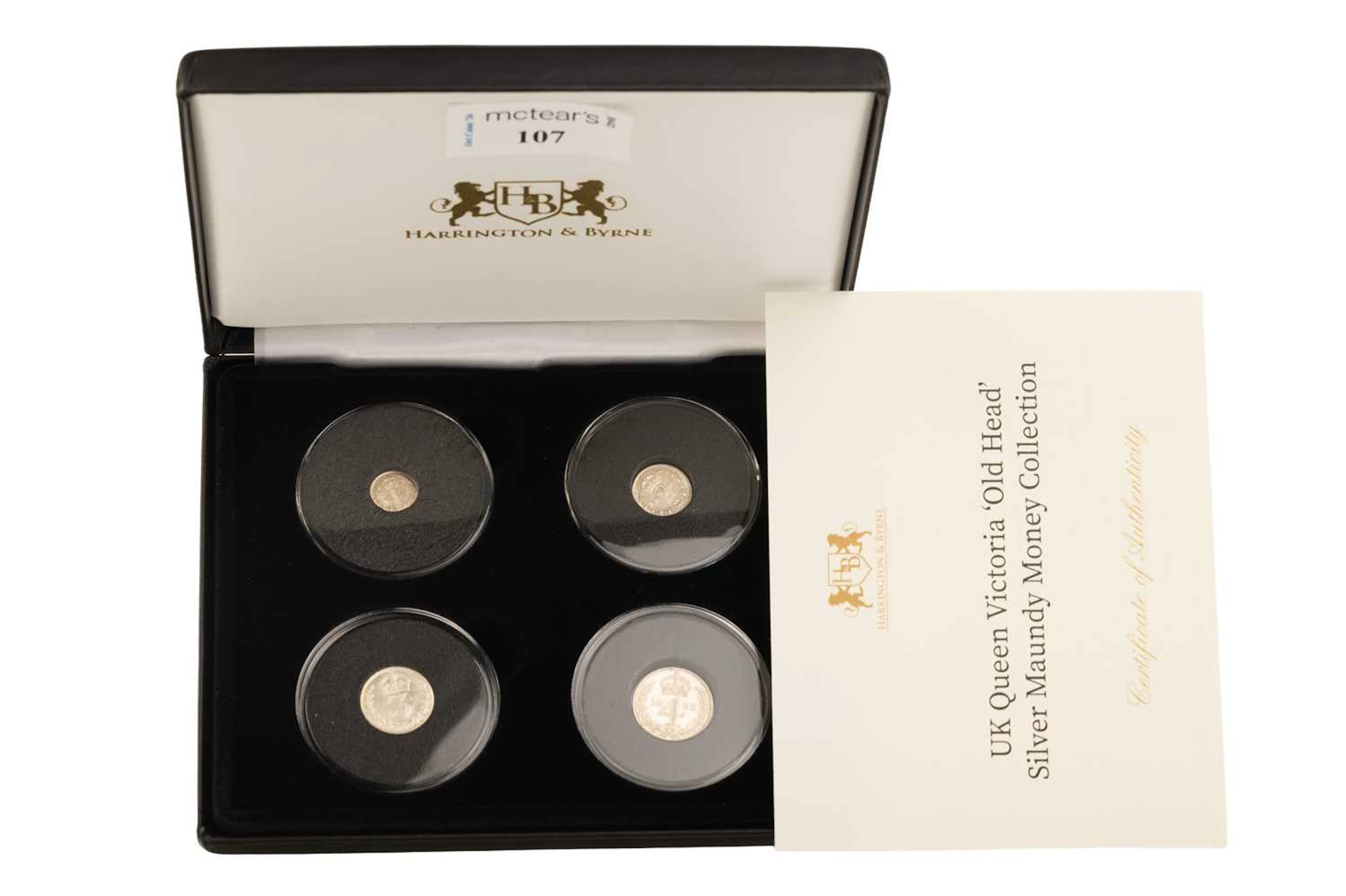 VICTORIA MAUNDY MONEY FOUR COIN SET 1893-1901