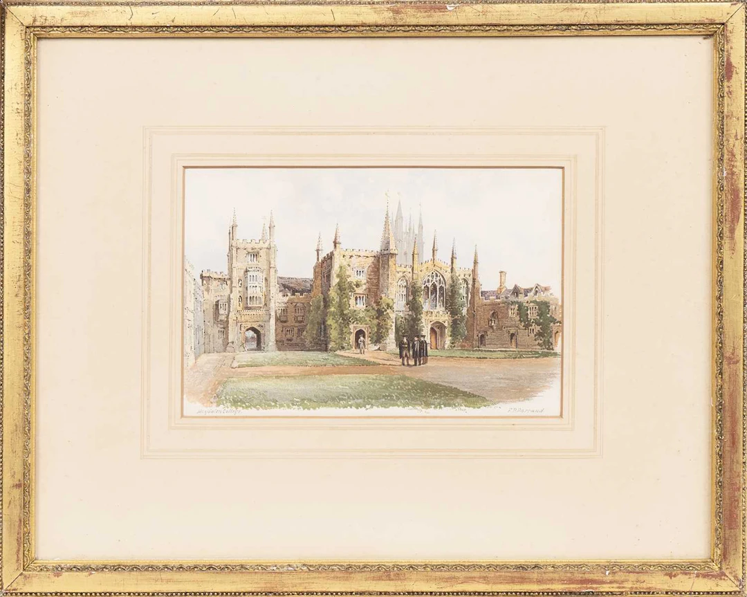 * FRANCIS PHILIP BARRAUD (BRITISH 1824 - 1901) MAGDALEN COLLEGE