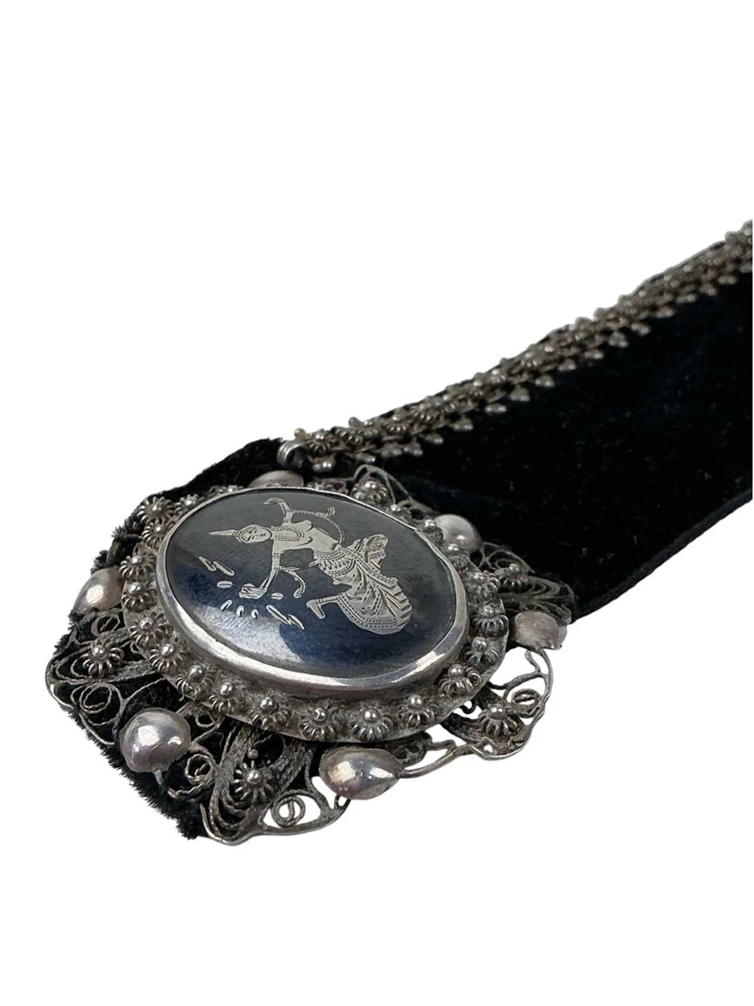 SIAM SILVER CHOKER EARLY 20TH CENTURY