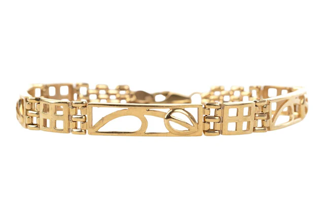 GOLD RENNIE MACKINTOSH BRACELET LATE 20TH CENTURY