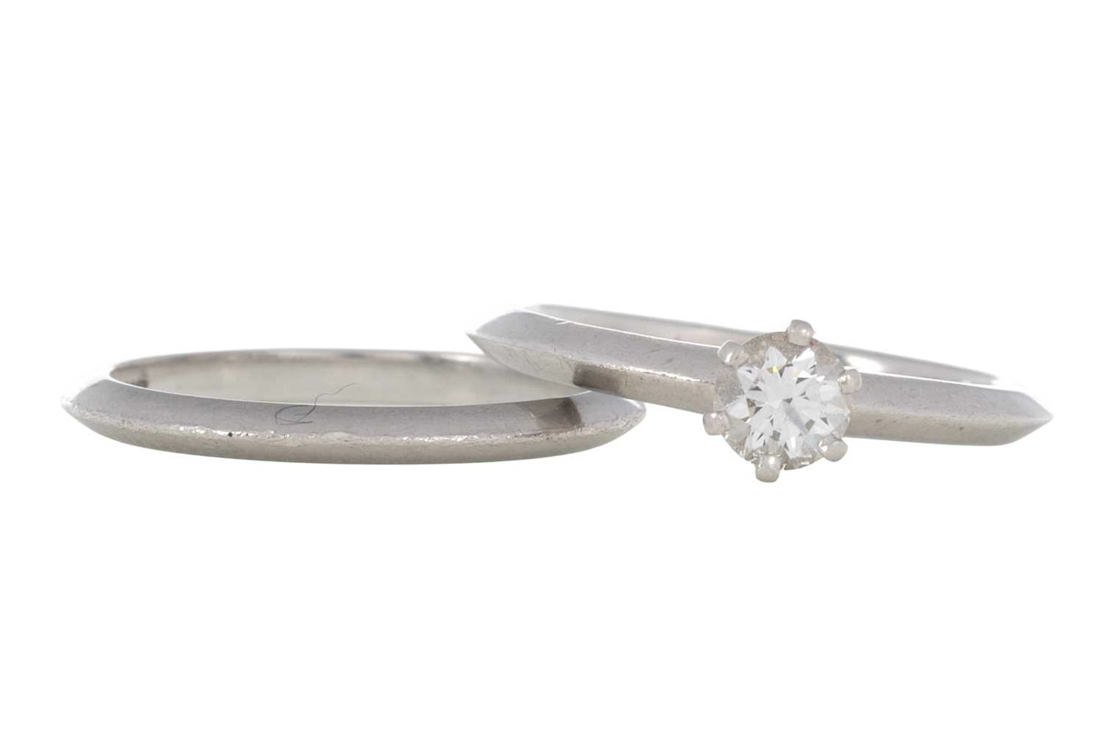 TIFFANY & CO DIAMOND BRIDAL SET