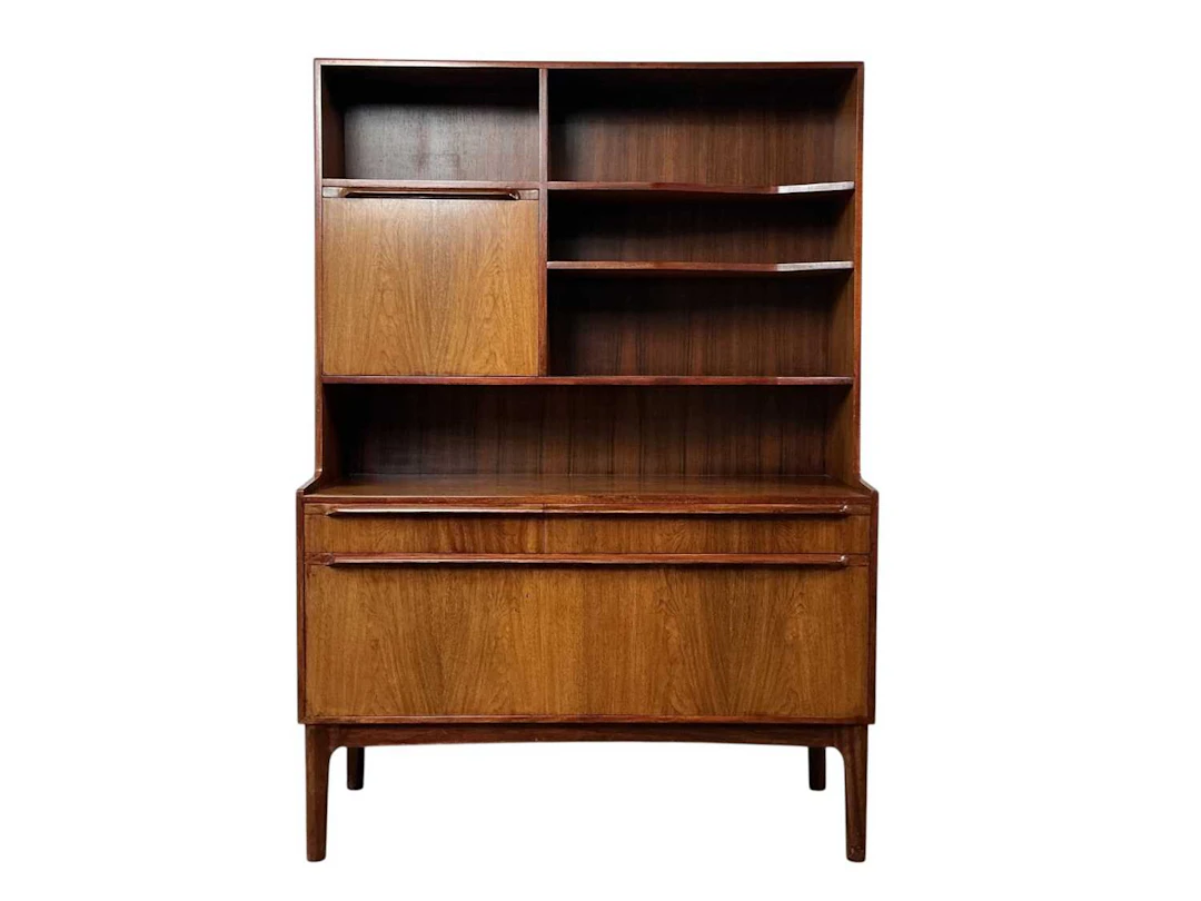 MID CENTURY MCINTOSH OF KIRKCALDY ROSEWOOD WALL CABINET CIRCA 1960s