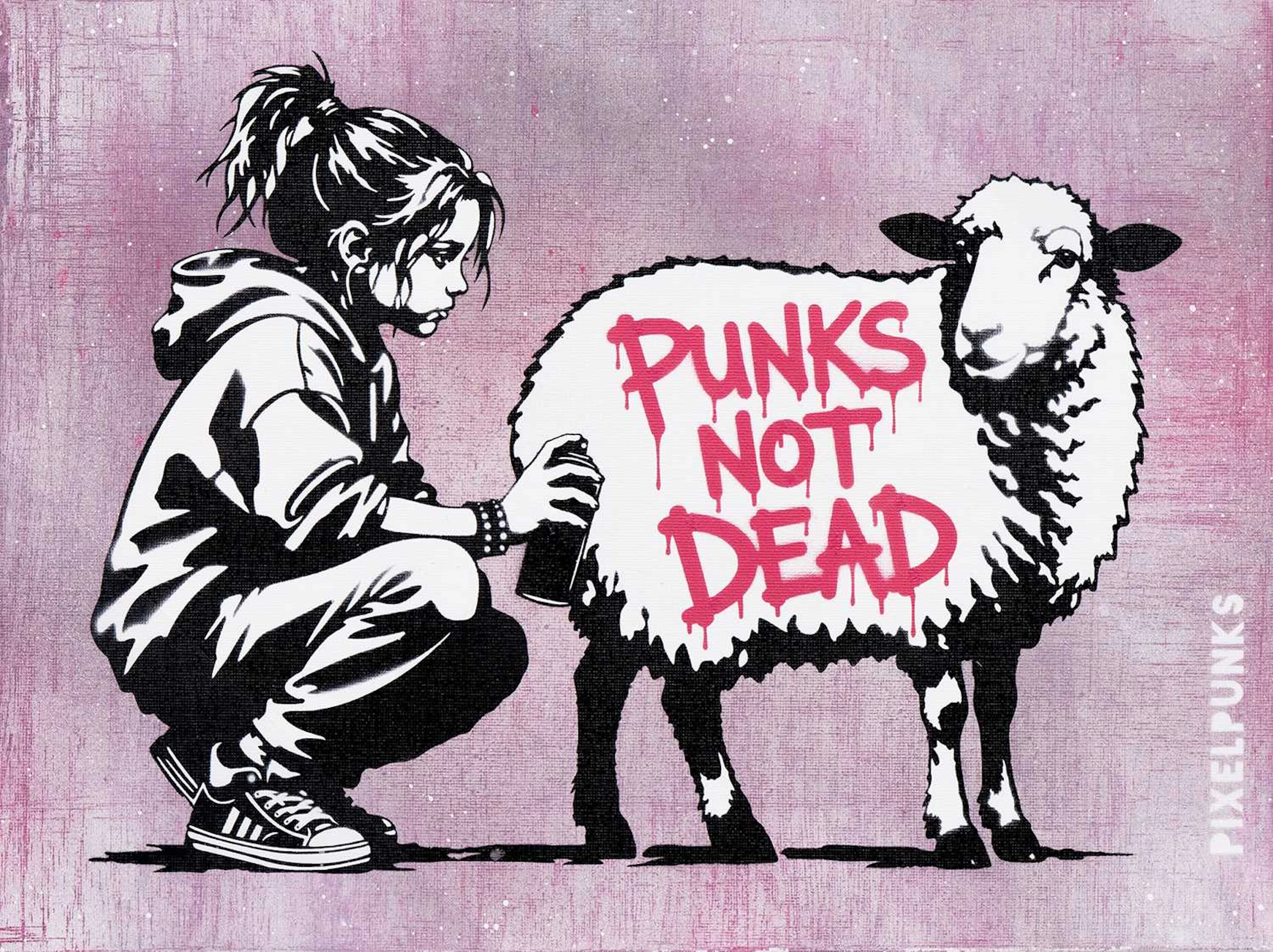 PIXELPUNKS THE GIRL & THE SHEEP