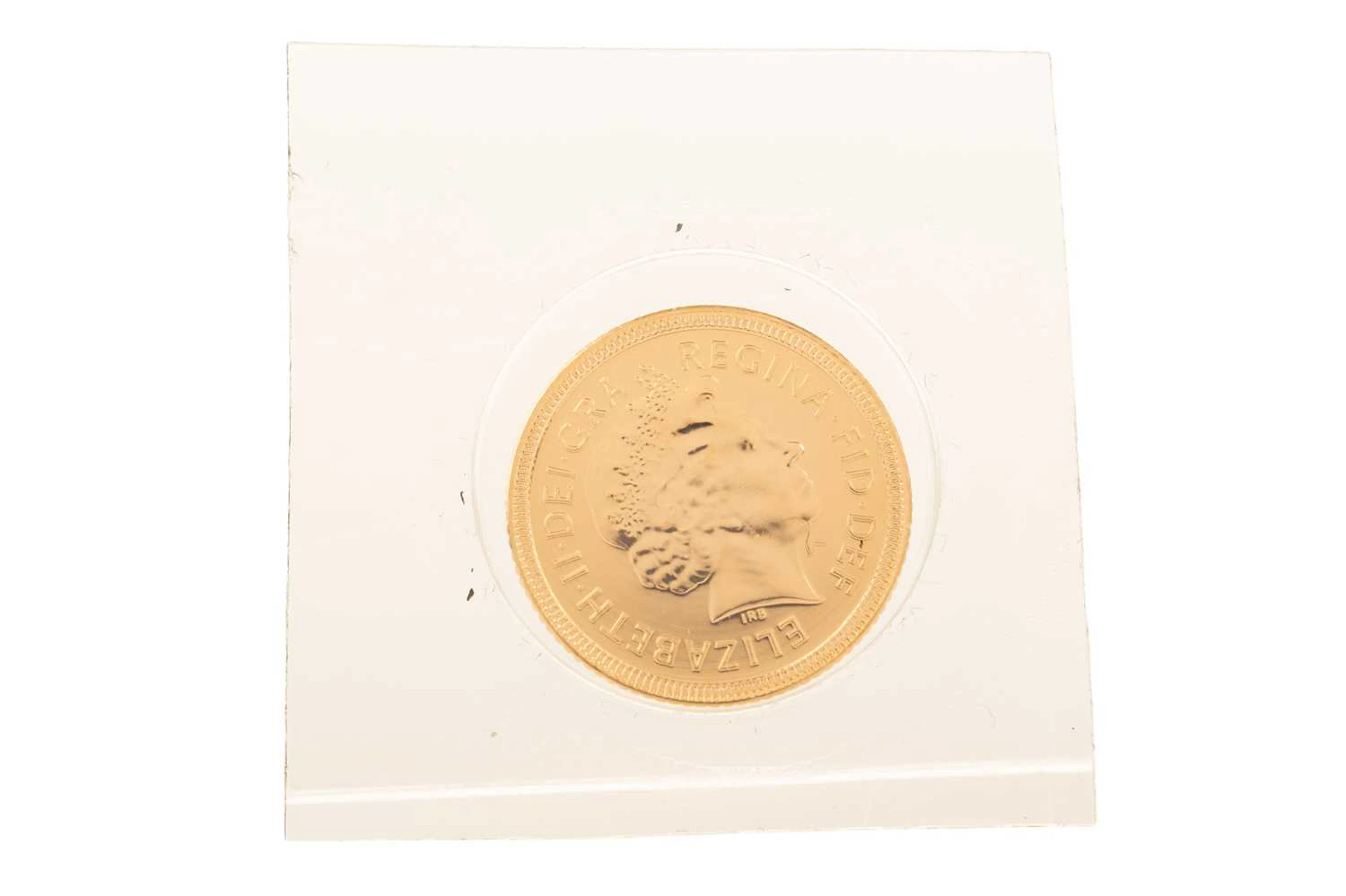 ELIZABETH II GOLD HALF SOVEREIGN 2002