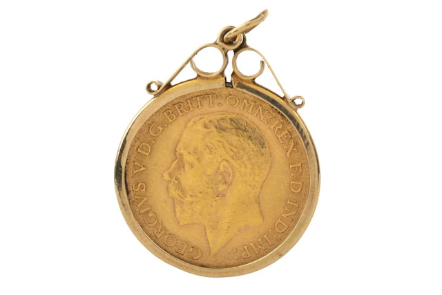 GEORGE V GOLD HALF SOVEREIGN 1913