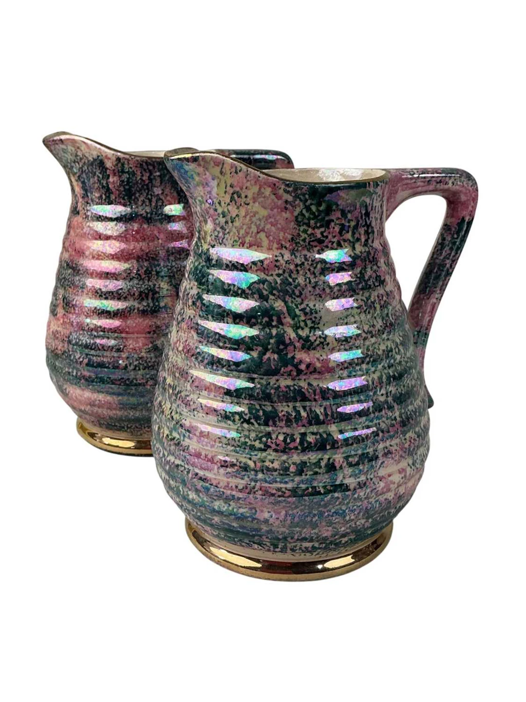 GROUP OF GOVANCROFT WATER JUGS, MID 20TH CENTURY AND OTHER CERAMICS