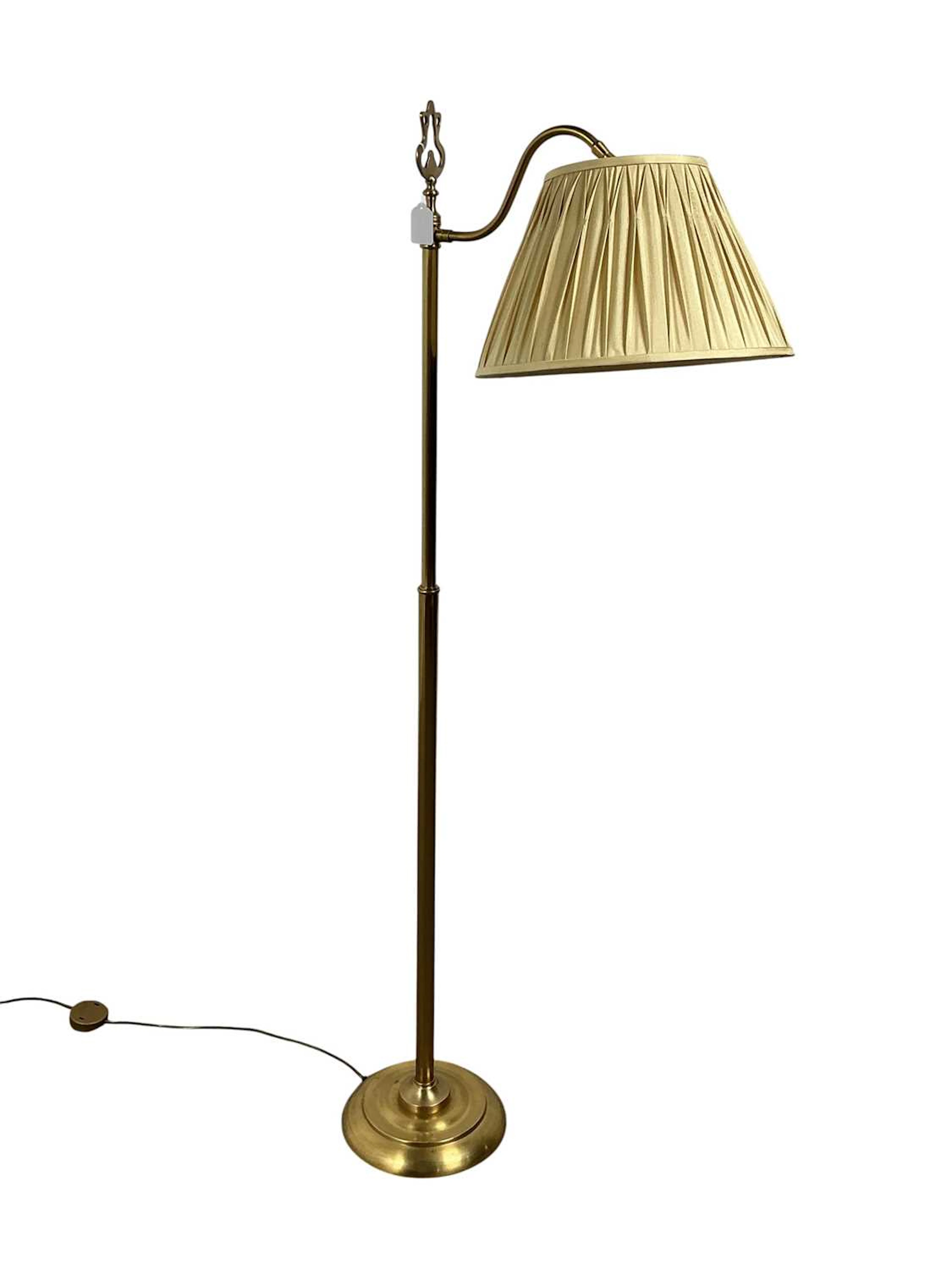 IN THE STYLE OF ROMANOV, BRASS STANDARD LAMP MID 20TH CENTURY
