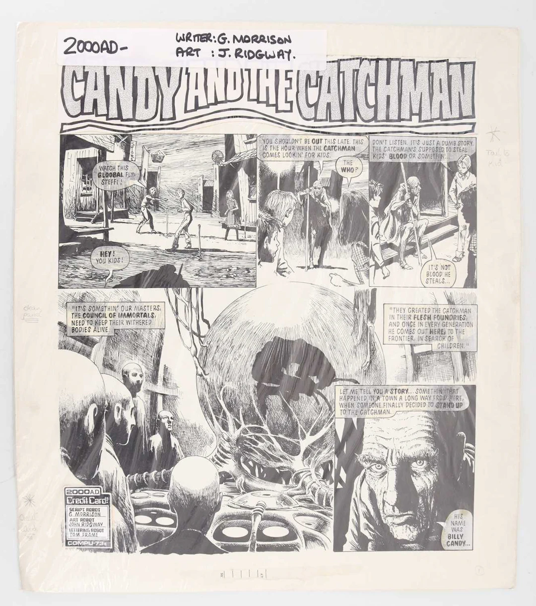 2000 AD, GRANT MORRISON AND JOHN RIDGWAY, "CANDY AND THE CATCHMAN"