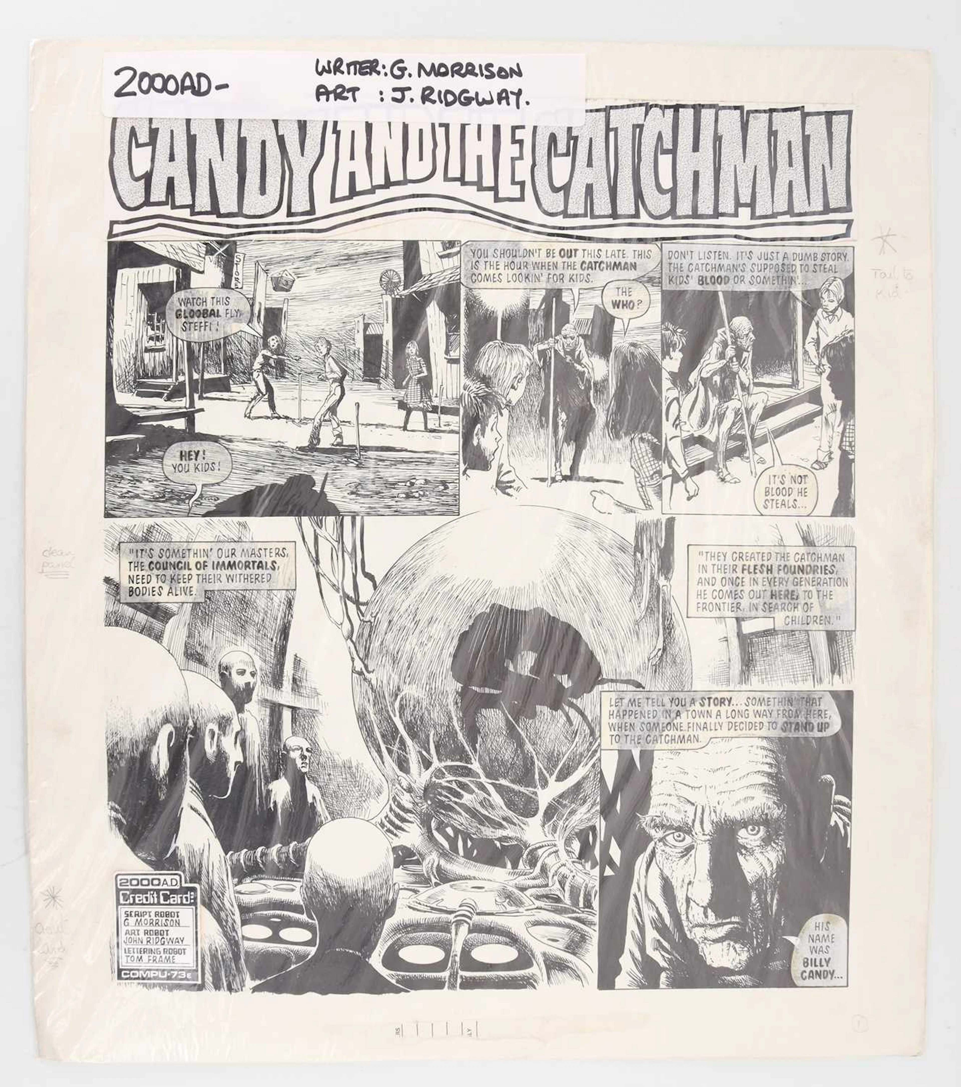 2000 AD, GRANT MORRISON AND JOHN RIDGWAY, "CANDY AND THE CATCHMAN"