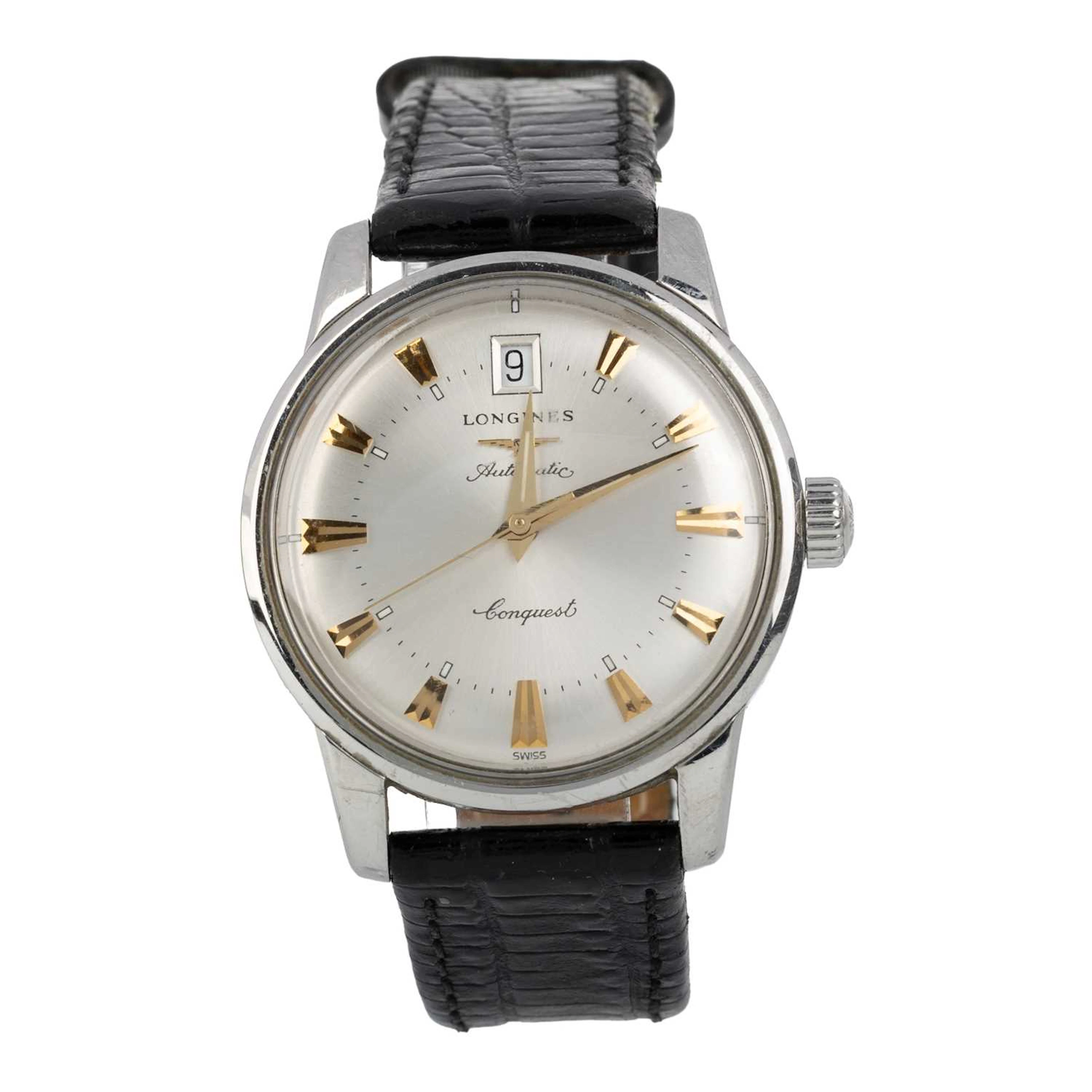 LONGINES CONQUEST STAINLESS STEEL AUTOMATIC WRIST WATCH