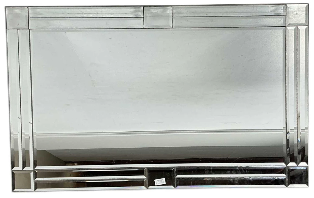 TWO CONTEMPORARY WALL MIRRORS EARLY 21ST CENTURY
