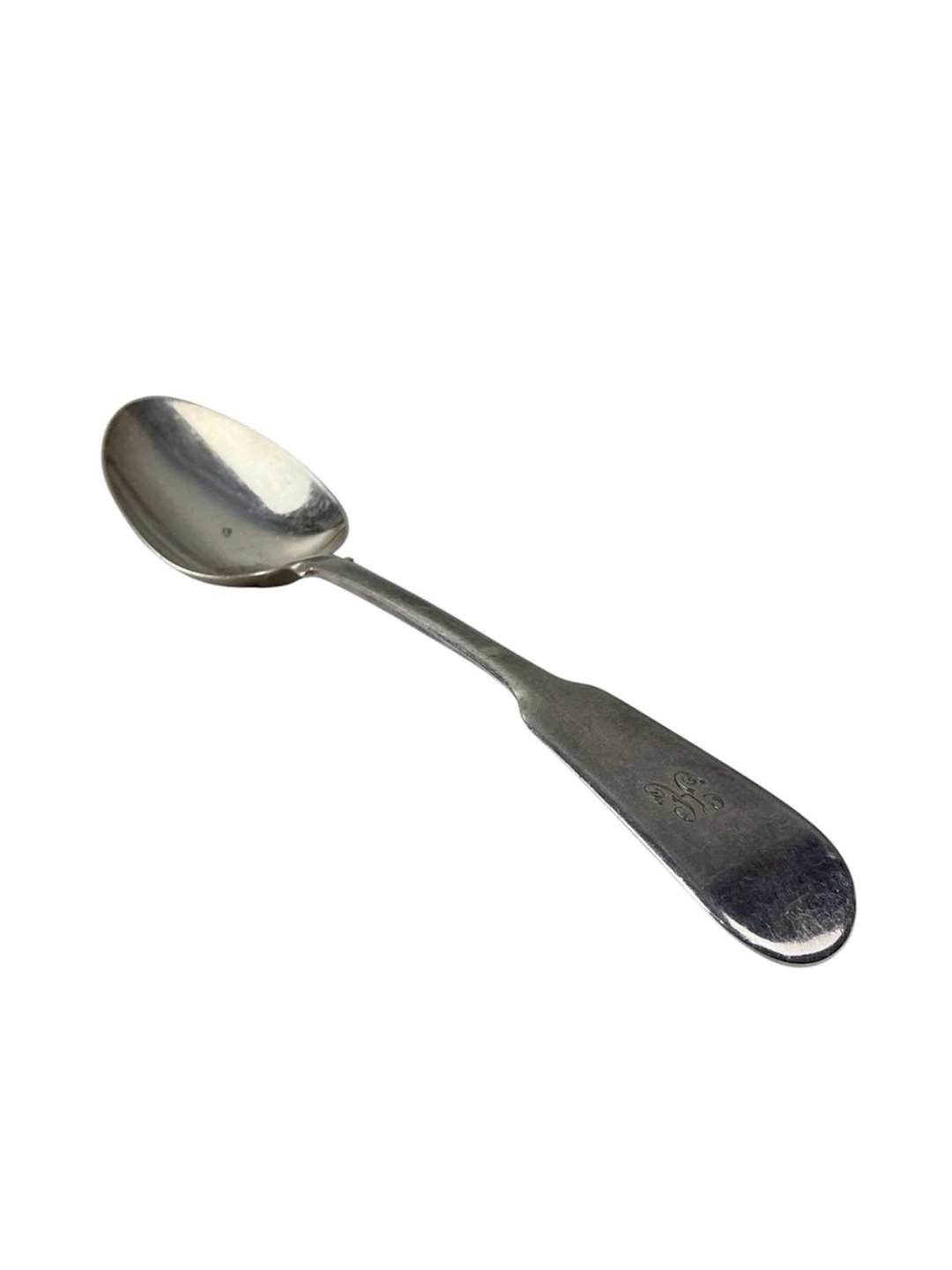 GEORGE III SILVER TABLE SPOON, LONDON 1818 AND OTHER SILVER