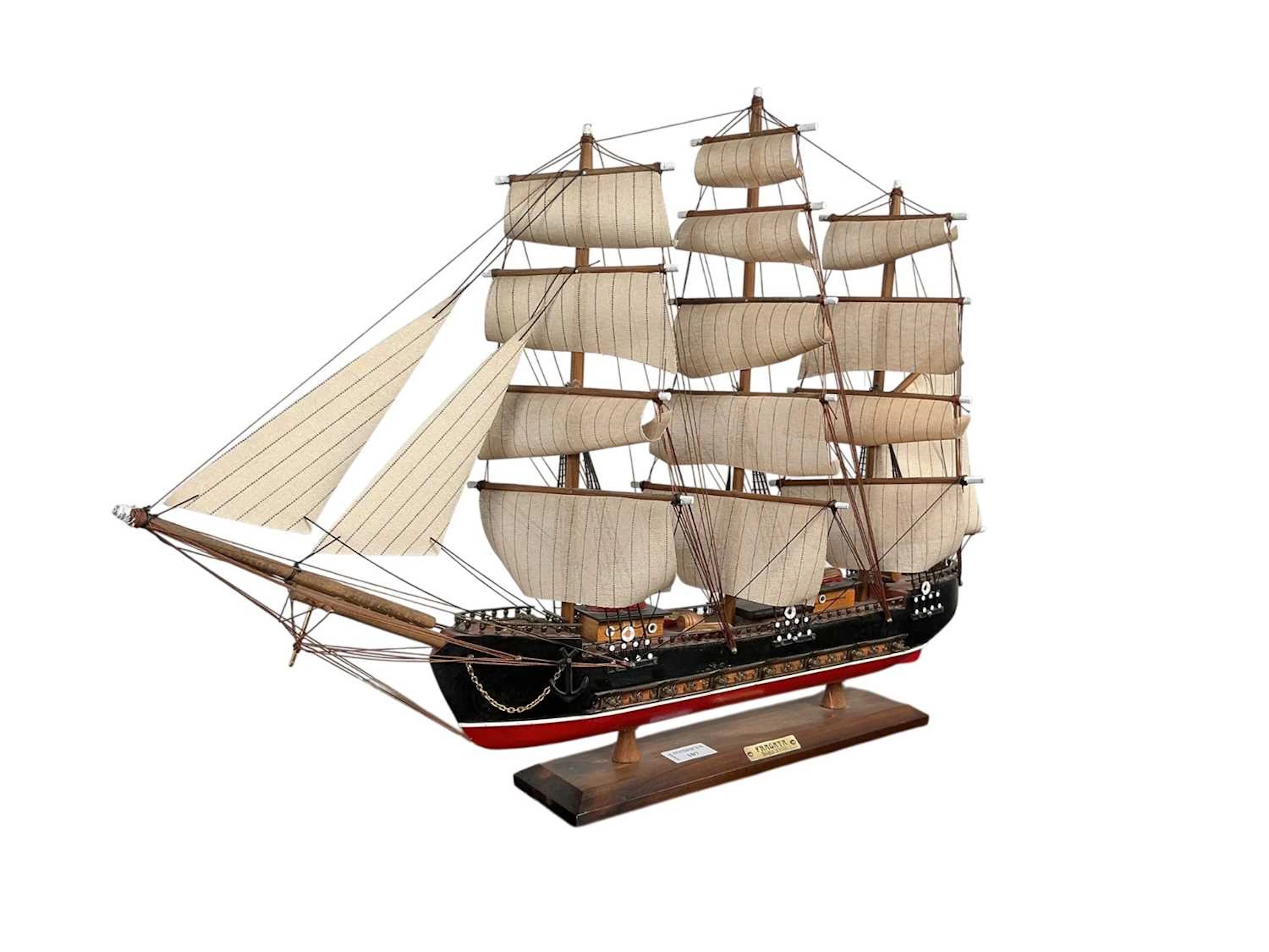 MODEL OF A FRAGATH SIGLO XVIII LATE 20TH CENTURY