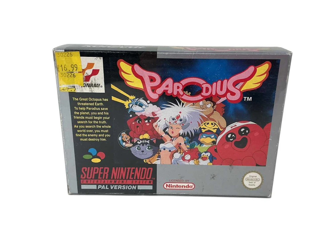 NINTENDO PARODIUS GAME, LATE 20TH CENTURY AND A GROUP OF VIDEO GAME MAGAZINES