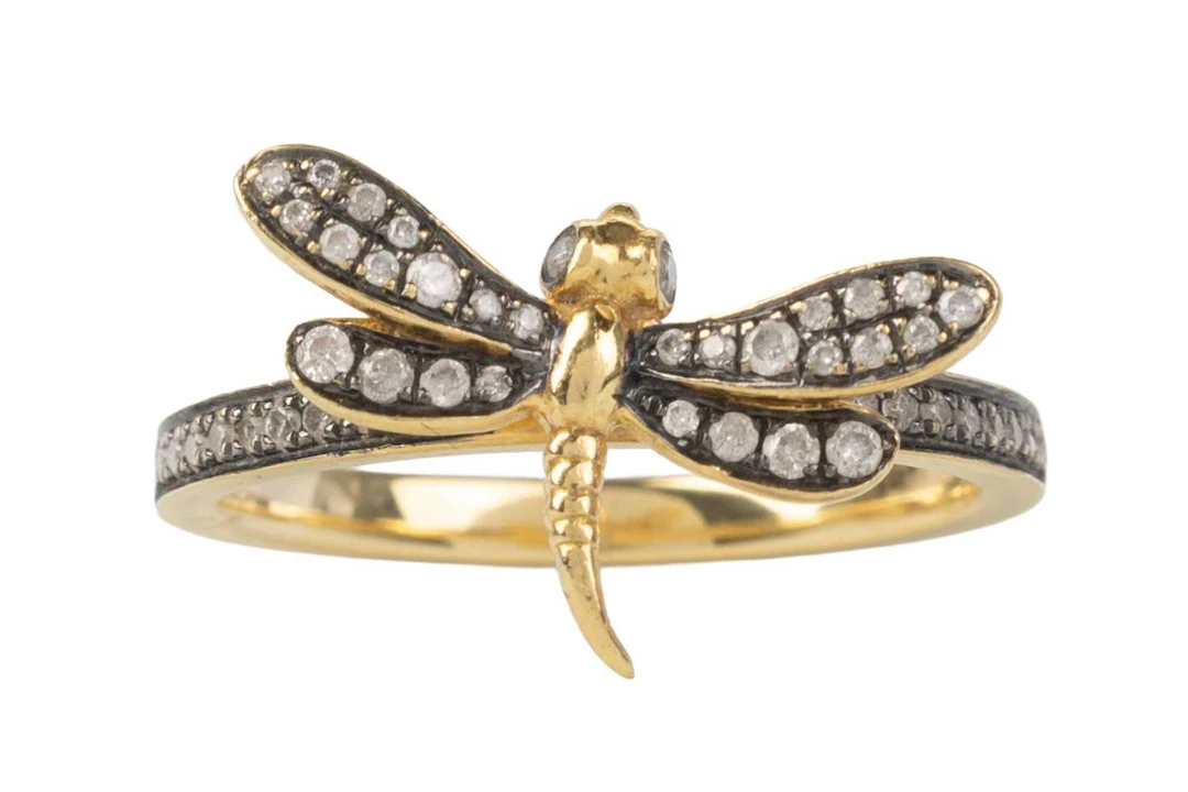 ANNOUSHKA DIAMOND DRAGONFLY RING