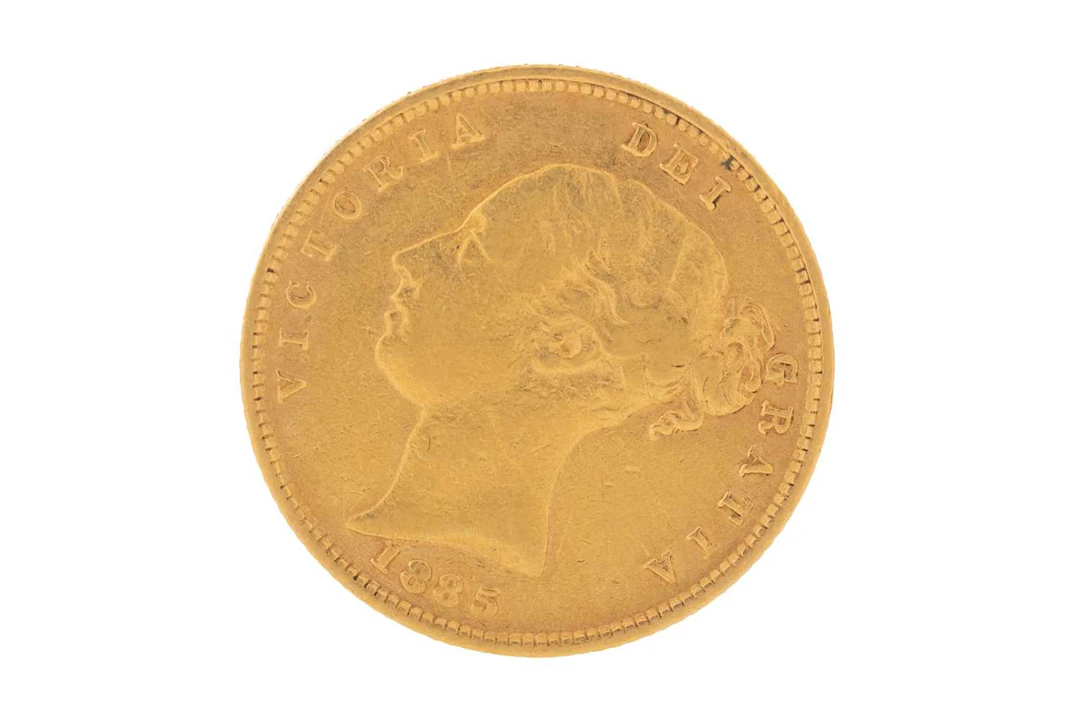 VICTORIA GOLD HALF SOVEREIGN 1885