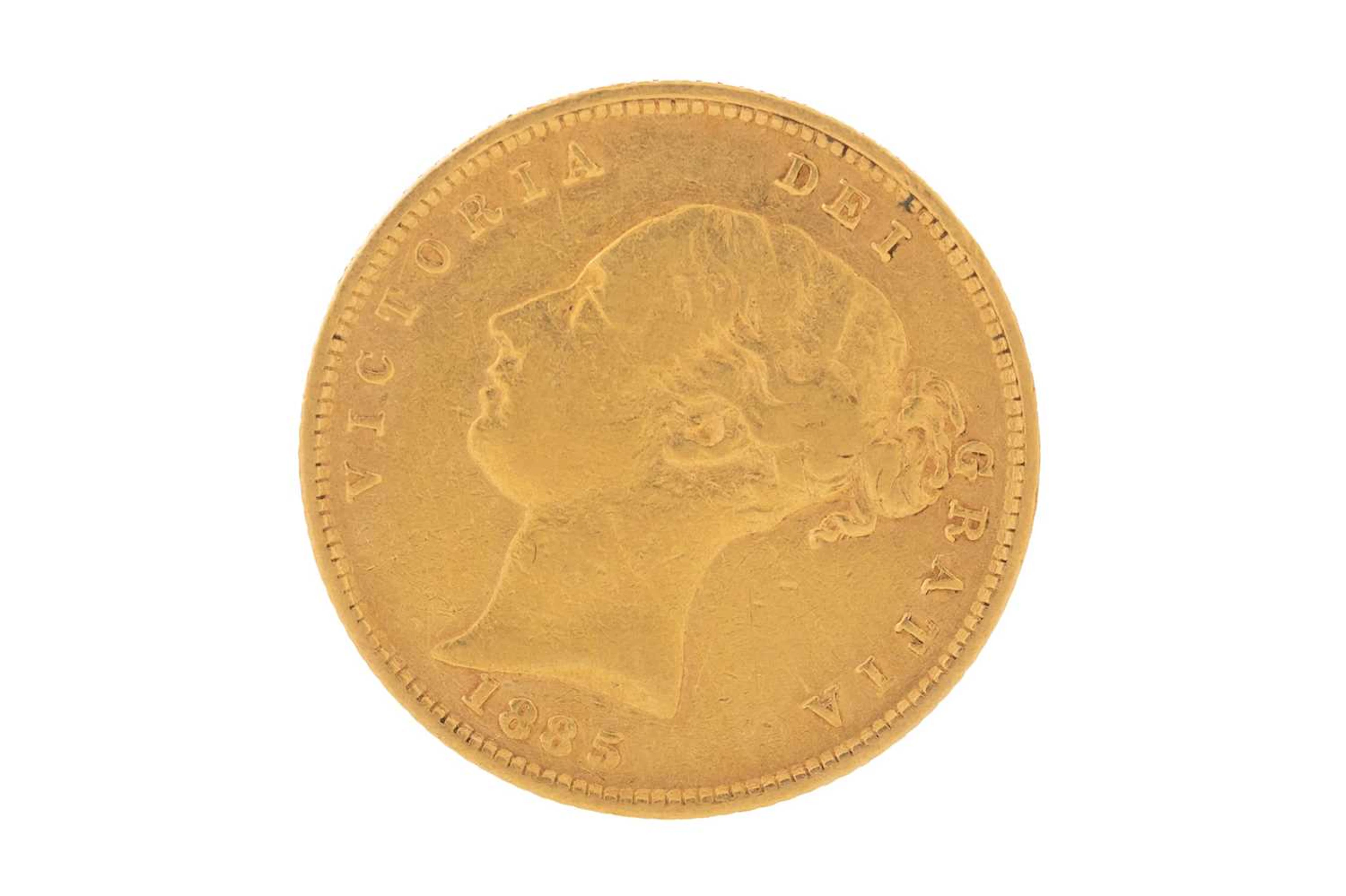 VICTORIA GOLD HALF SOVEREIGN 1885