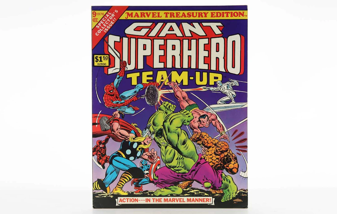 MARVEL COMICS-COLLECTION OF OVERSIZED TABLOID EDITIONS 1970s-1980s
