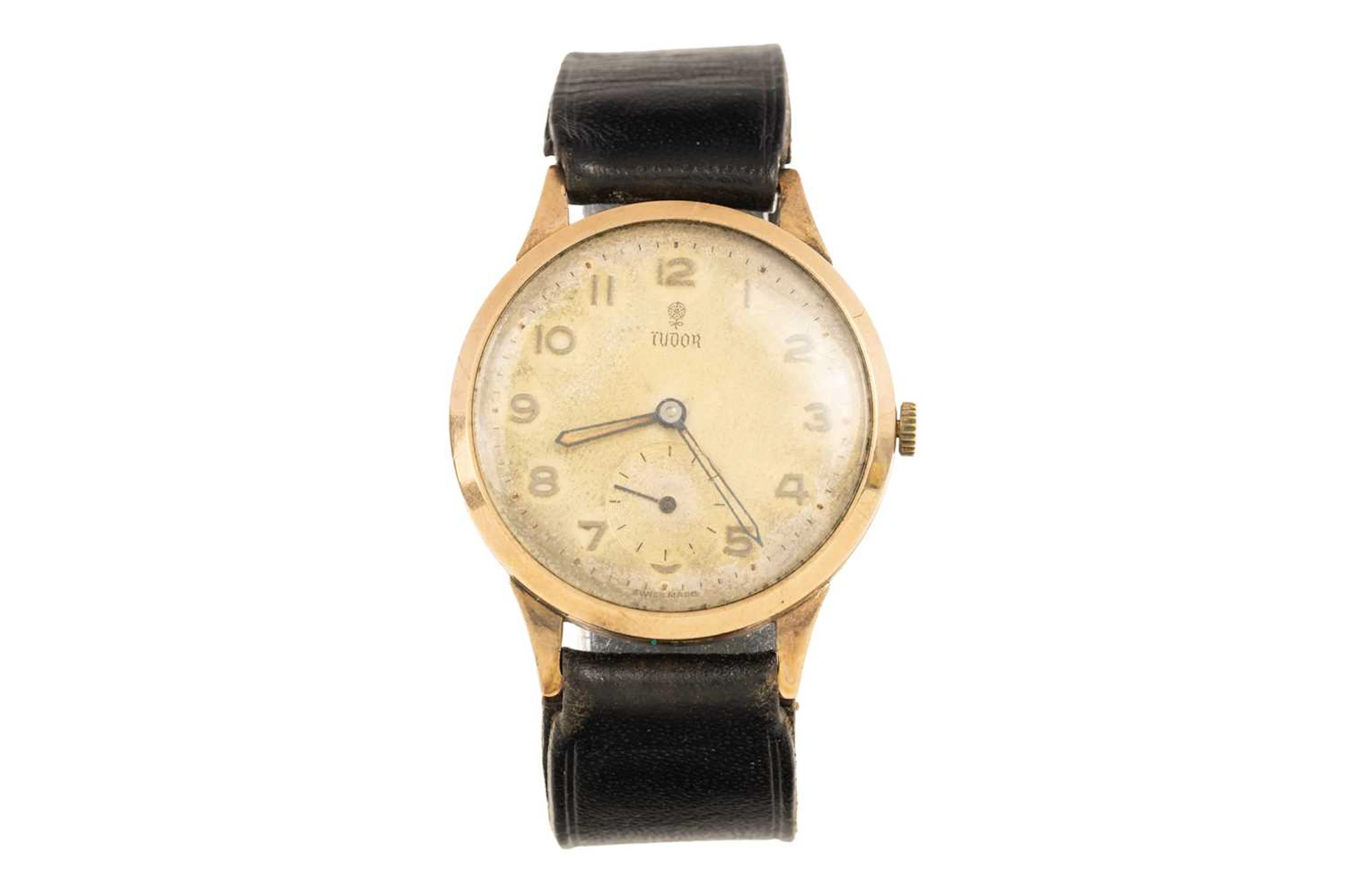 TUDOR NINE CARAT GOLD MANUAL WIND WRIST WATCH EDINBURGH 1956