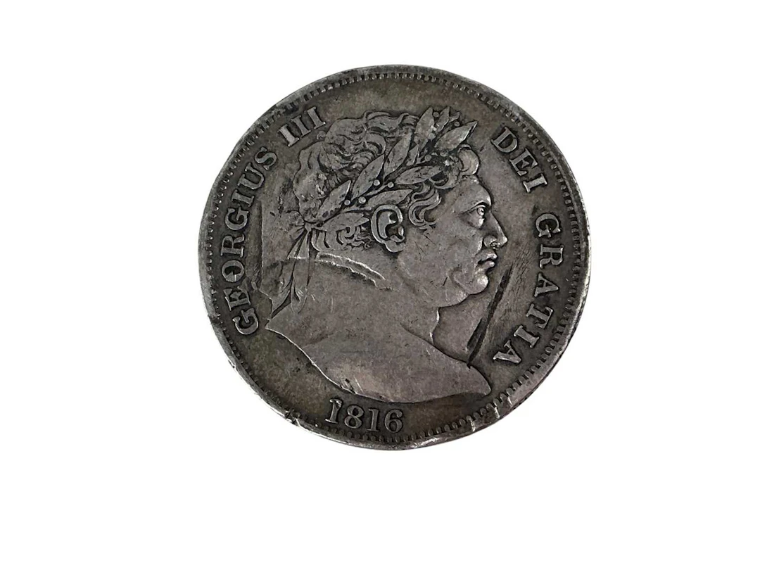 GEORGE III SILVER HALF CROWN 1816