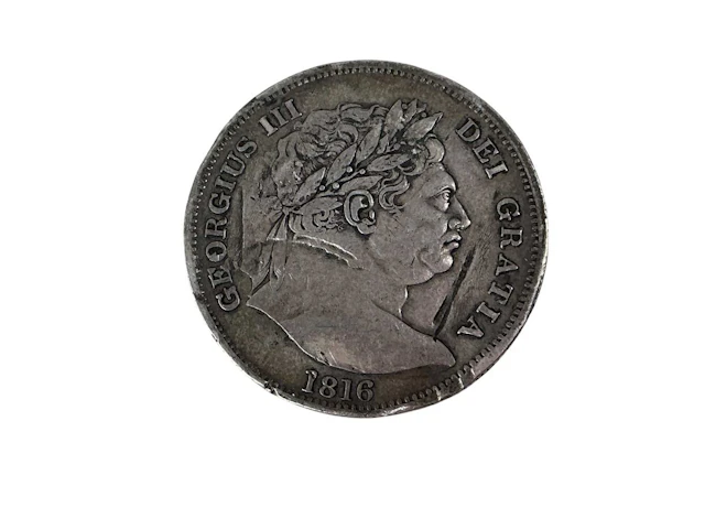 GEORGE III SILVER HALF CROWN 1816