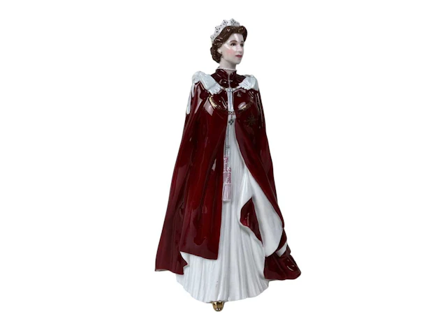 ROYAL WORCESTER QUEEN ELIZABETH 80TH BIRTHDAY FIGURE EARLY 21ST CENTURY