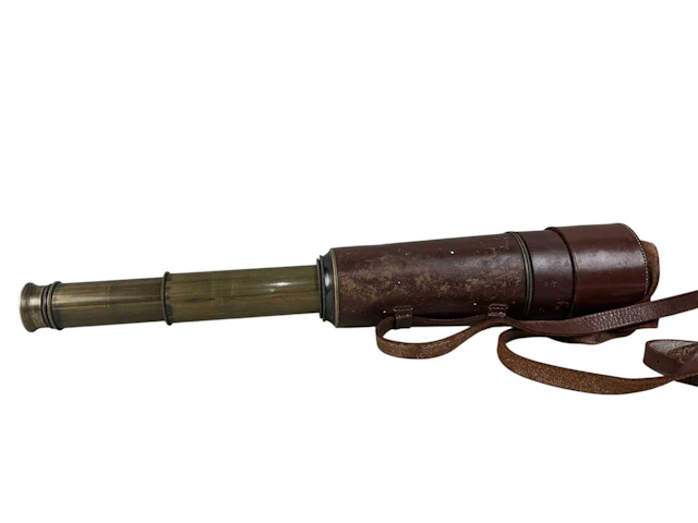 DOLLAND OF LONDON BRASS 12'' FOUR DRAW TELESCOPE LATE 19TH CENTURY
