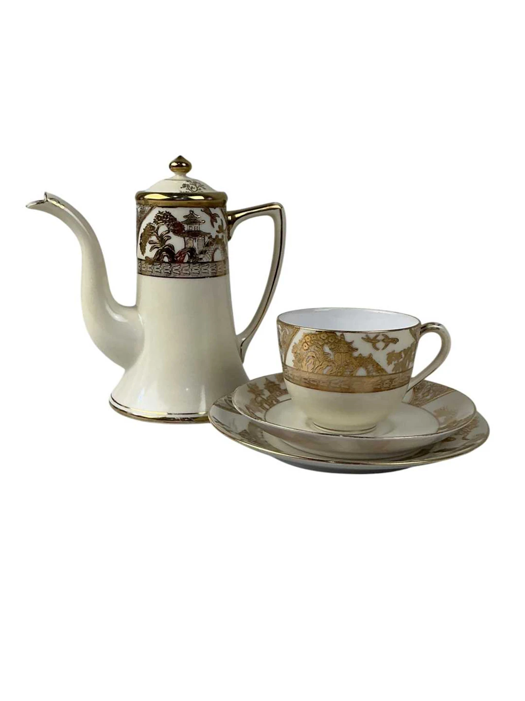 NORITAKE PART TEA AND COFFEE SERVICE MID/LATE 20TH CENTURY