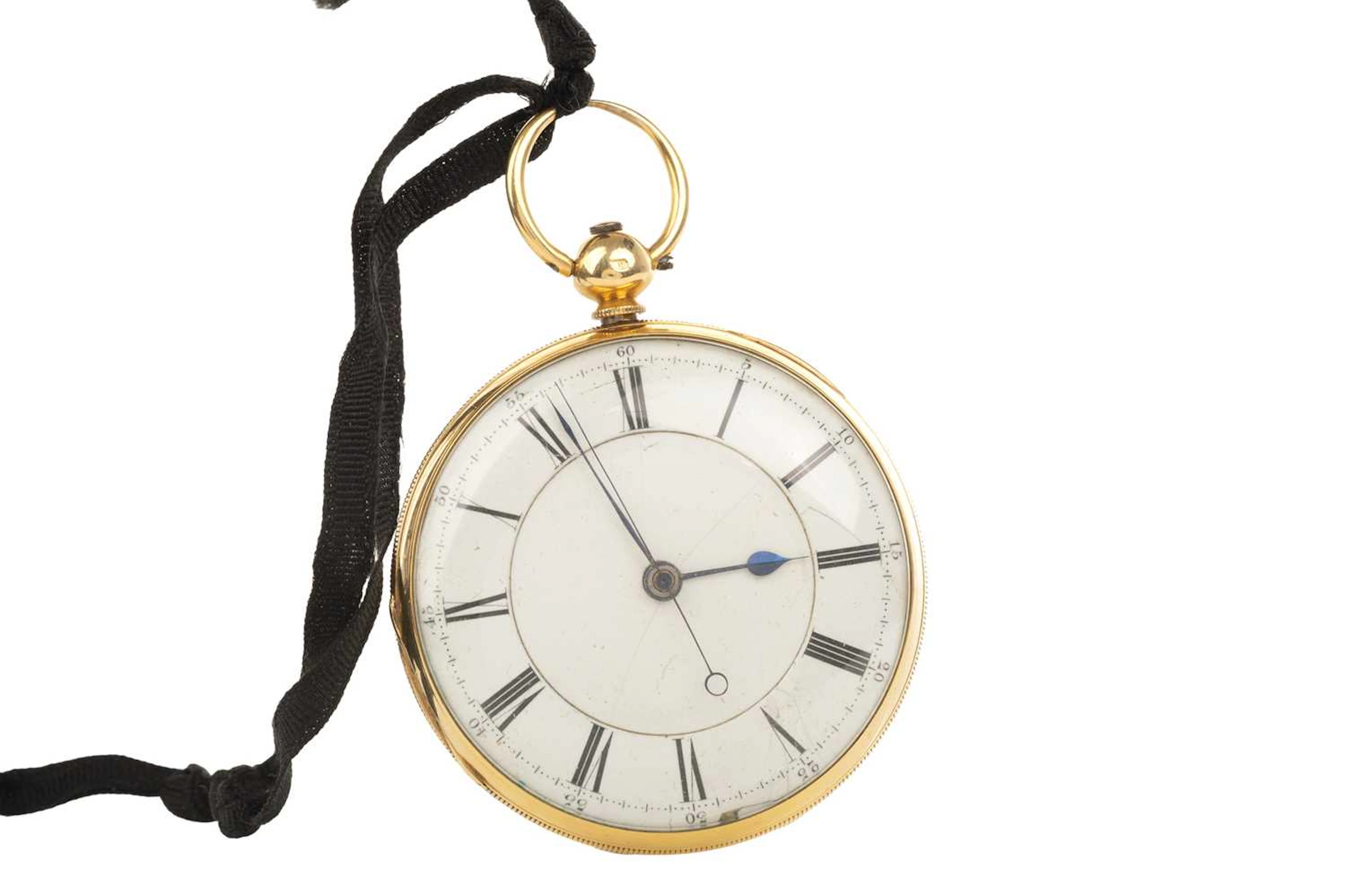 GOLD OPEN FACE POCKET WATCH LATE 19TH/EARLY 20TH CENTURY