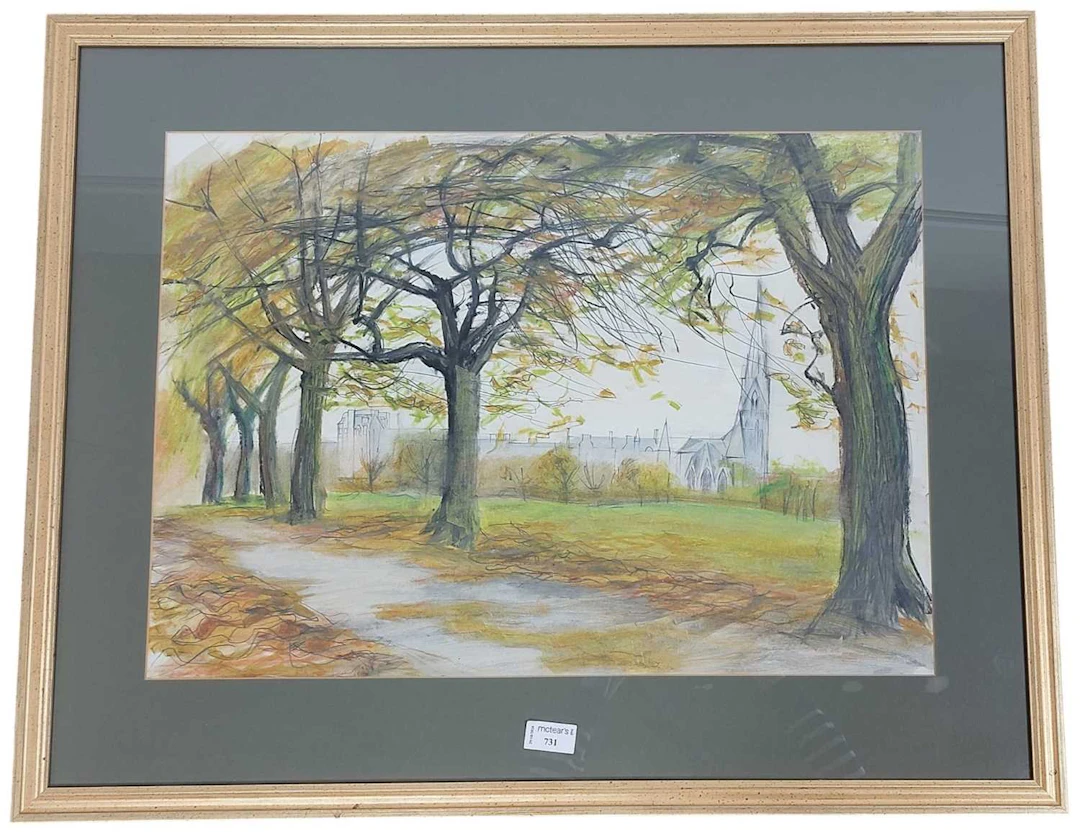 SCOTTISH SCHOOL (20TH CENTURY) AUTUMN WALK