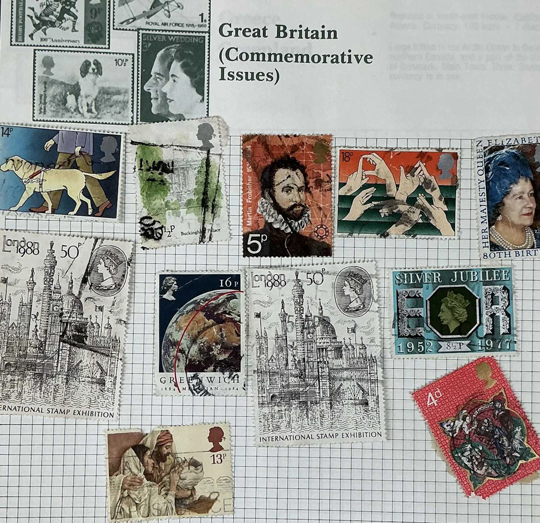 GROUP OF STAMPS BRITISH AND WORLDWIDE