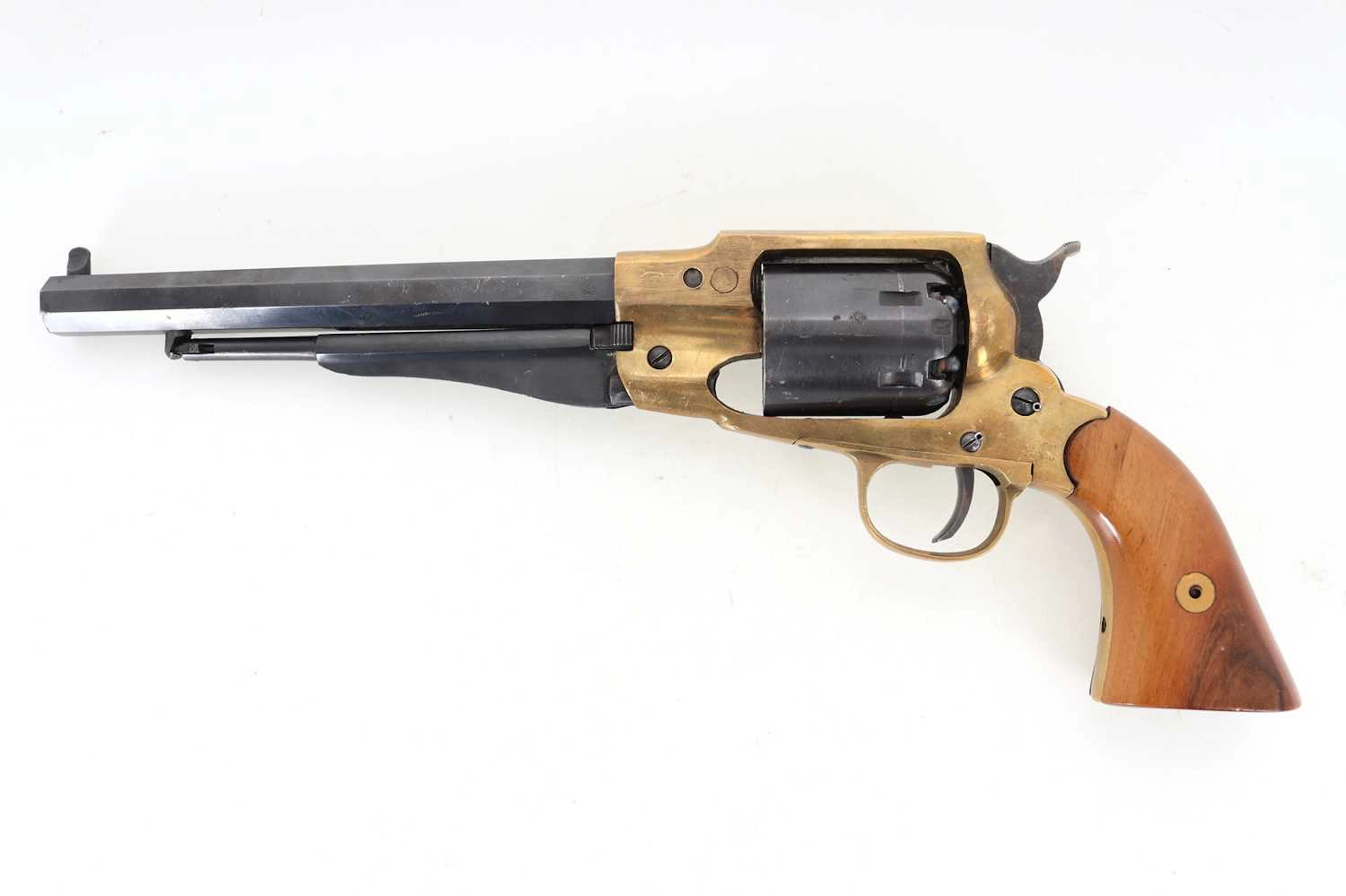 DEACTIVATED ITALIAN 1858 NEW MODEL ARMY PERCUSSION REVOLVER MID 20TH CENTURY