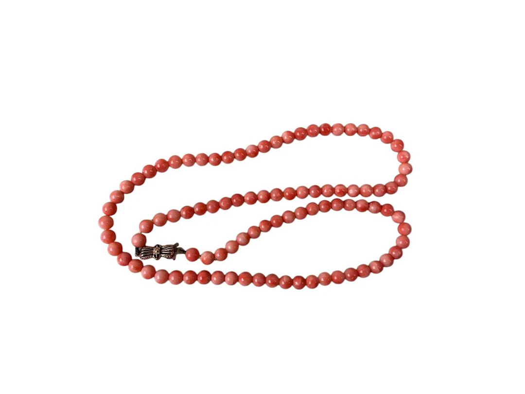 CORAL BEAD NECKLACE EARLY 20TH CENTURY