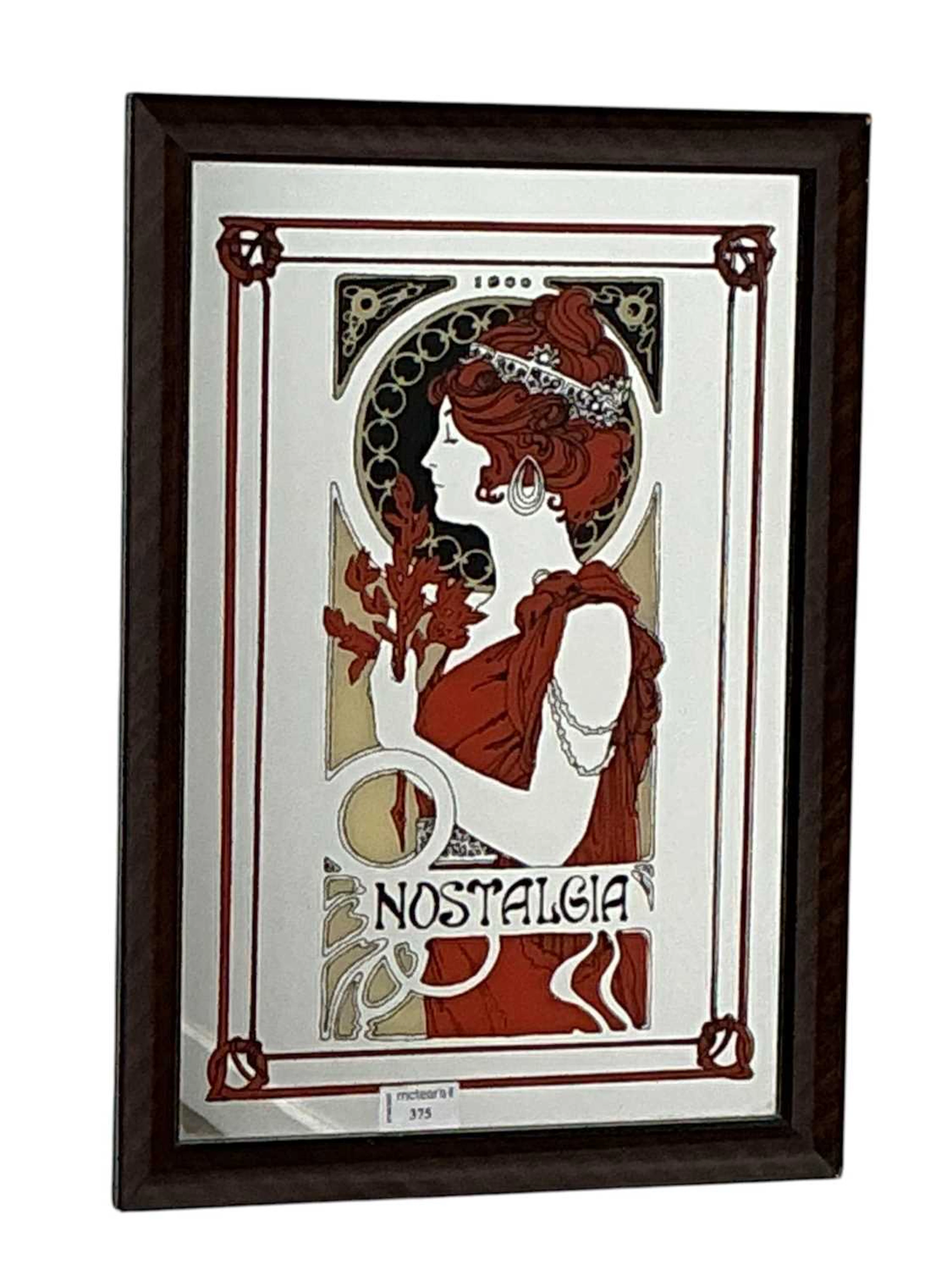 ART DECO STYLE PUB WALL MIRROR