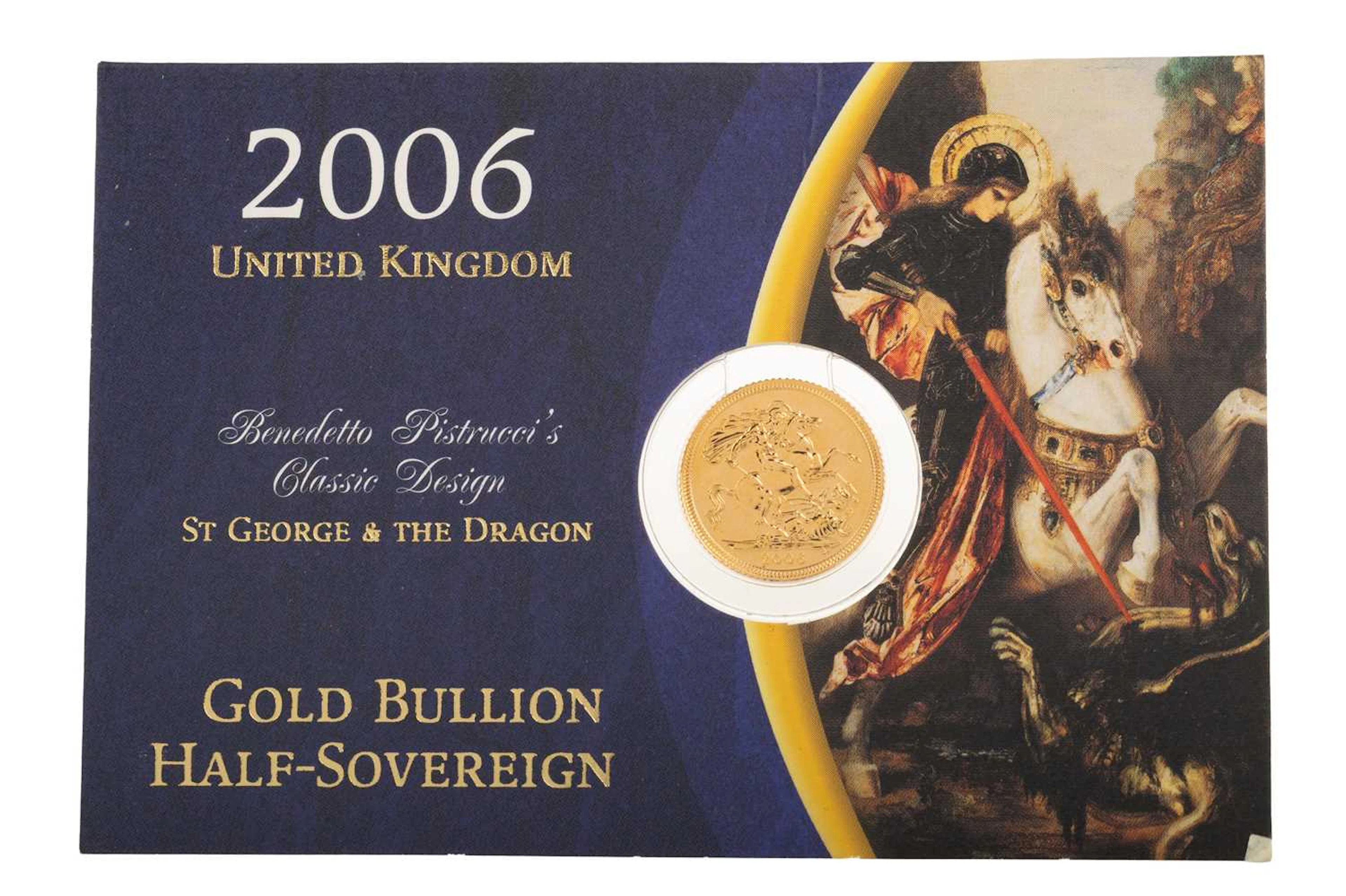 EIZABETH II GOLD BULLION HALF SOVEREIGN 2006