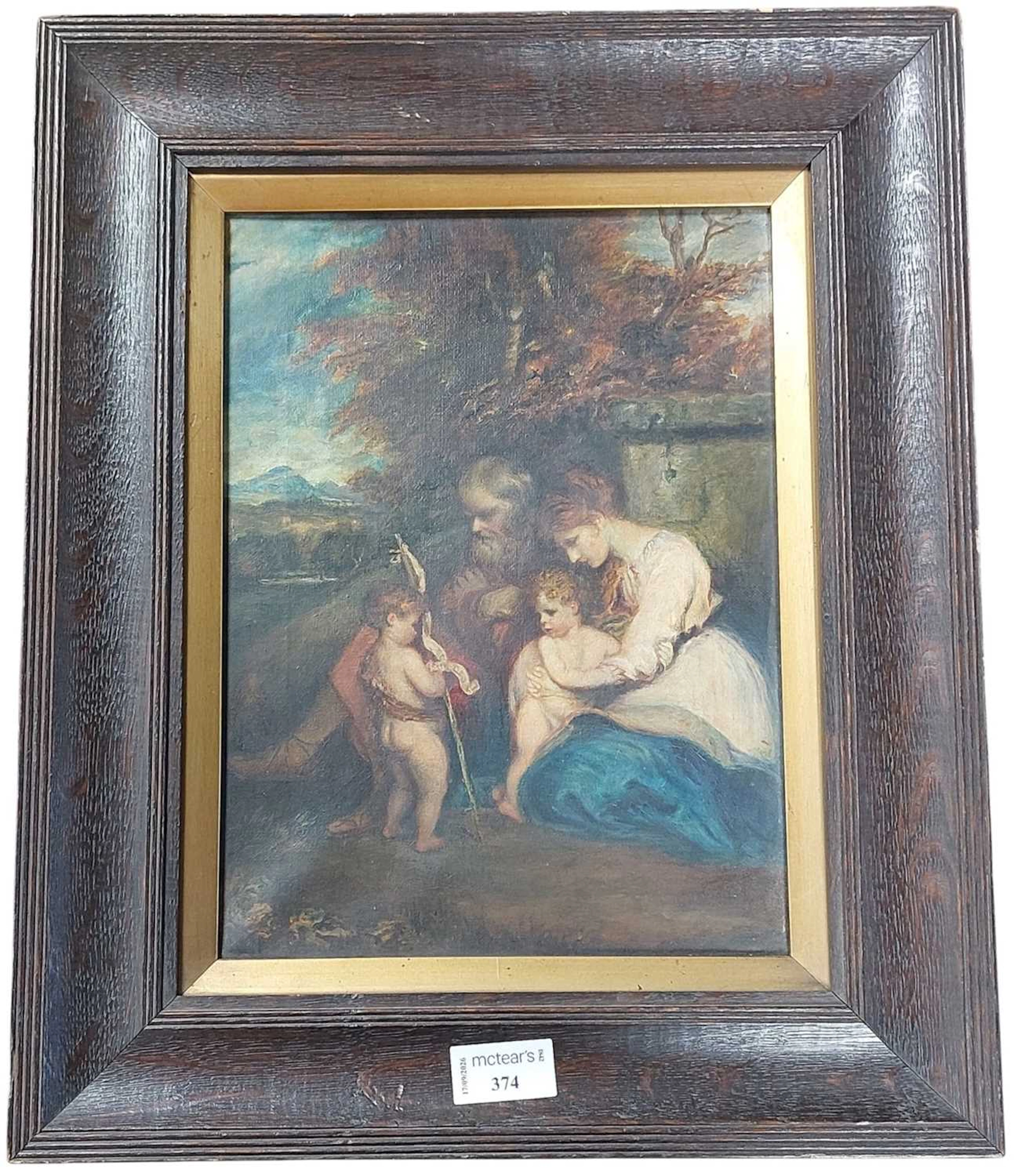 AFTER SIR JOSHUA REYNOLDS (BRITISH 1723 - 1792) THE HOLY FAMILY WITH