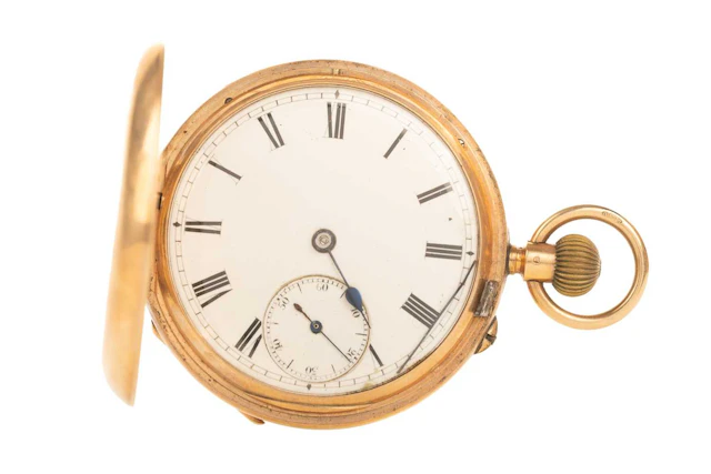 NINE CARAT GOLD FULL HUNTER POCKET WATCH LATE 19TH/EARLY 20TH CENTURY