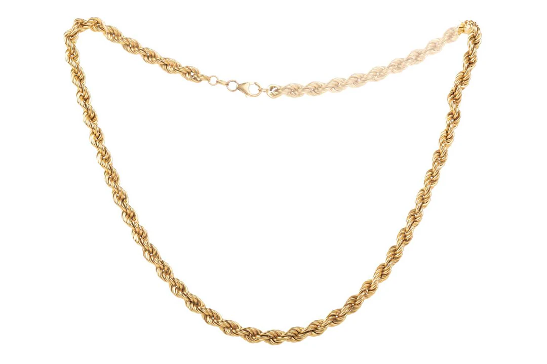 GOLD ROPETWIST CHAIN LATE 20TH CENTURY
