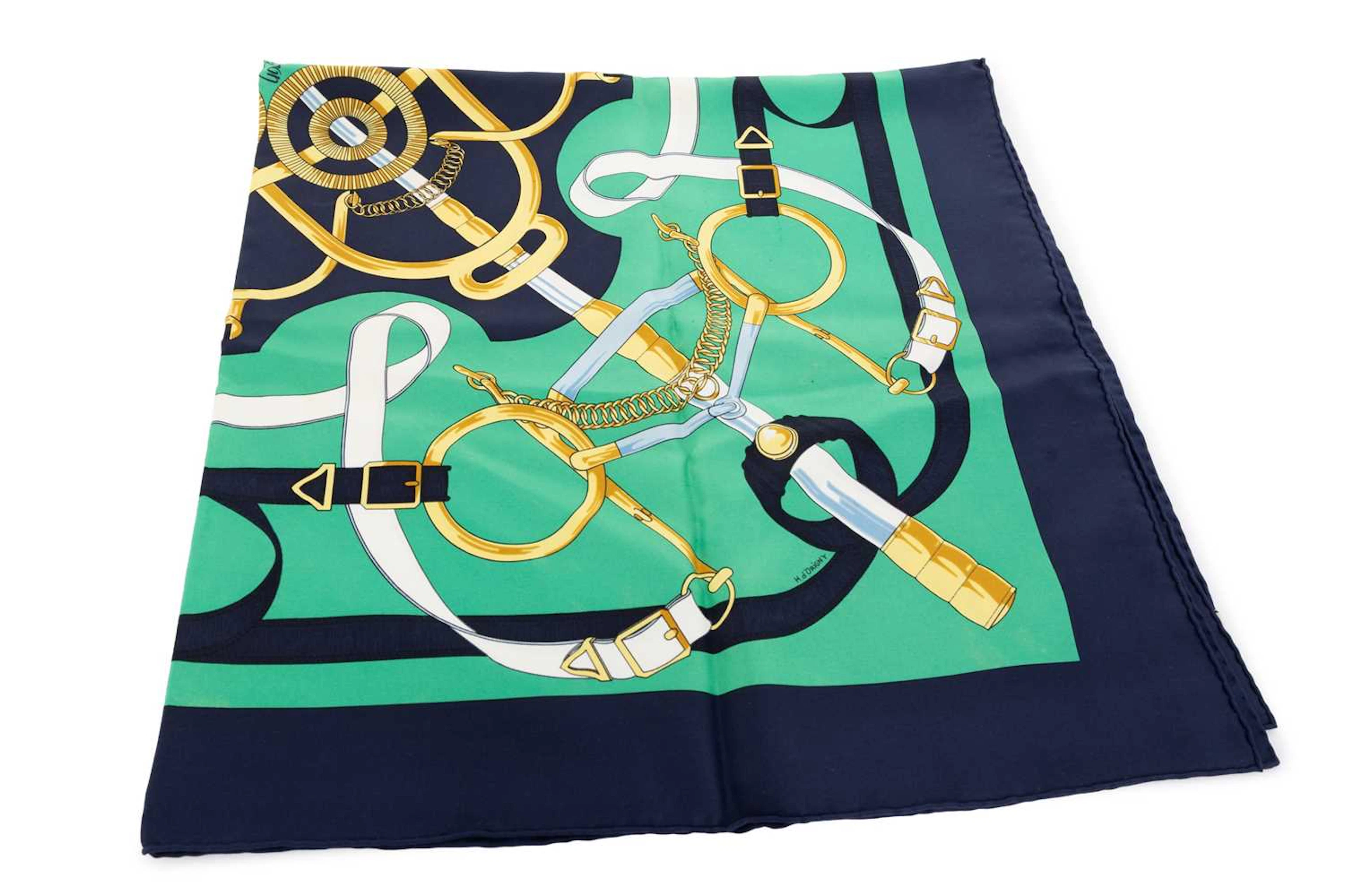 HERMES SILK SCARF LATE 20TH/EARLY 21ST CENTURY