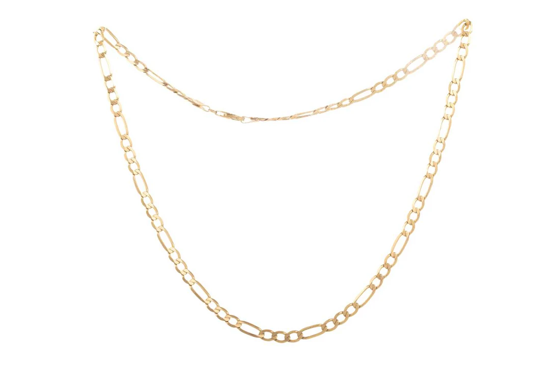 GOLD FIGARO CHAIN LATE 20TH CENTURY