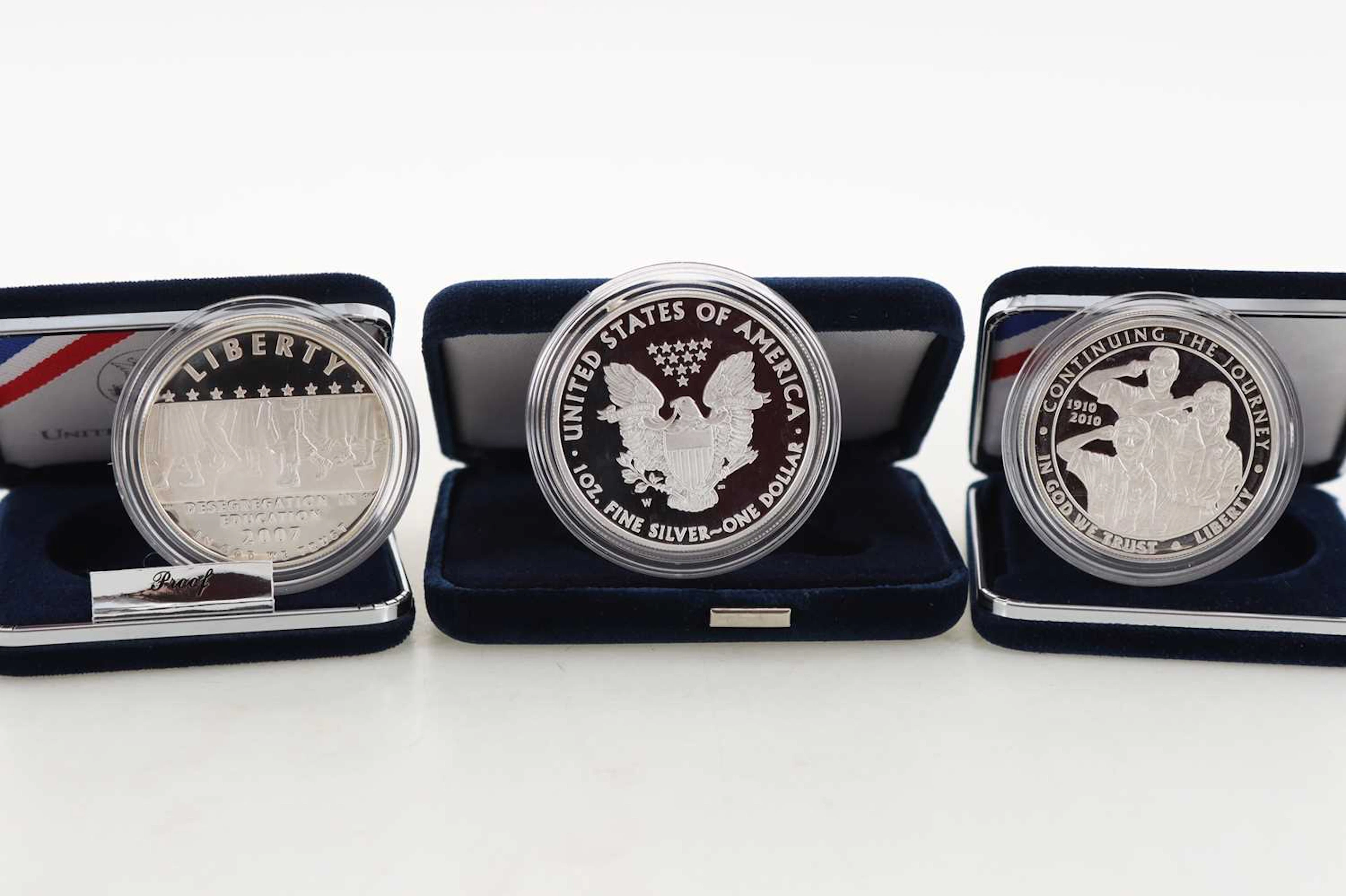COLLECTION OF AMERICAN SILVER COINS AND SETS LATE 20TH CENTURY