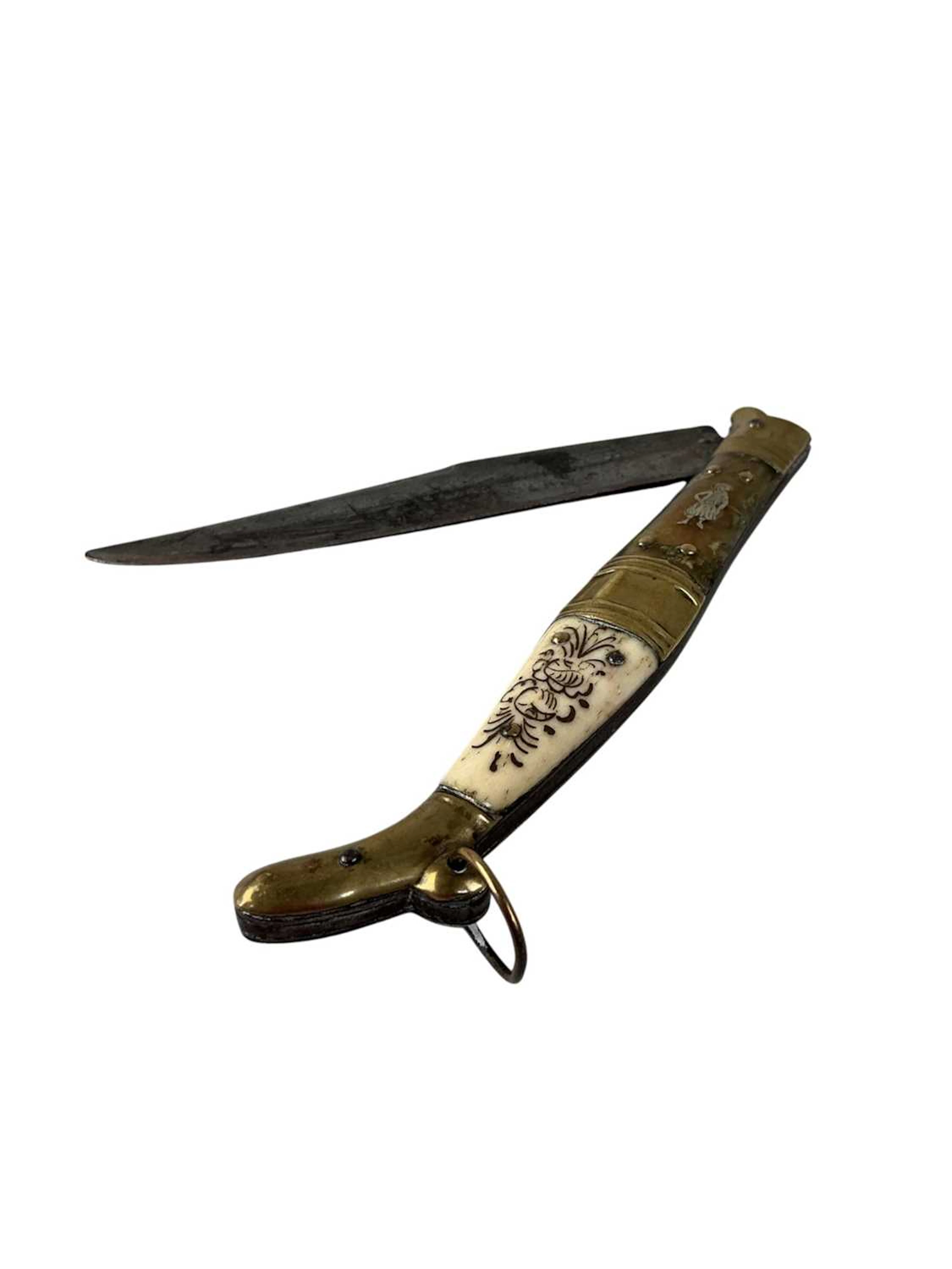 VINTAGE BEAUVOIR NAVAJA FOLDING KNIFE EARLY 20TH CENTURY